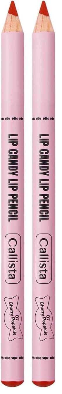 Callista Lip Candy Dudak Kalemi 07 Cherry Popsicle, Kırmızı 2li paket