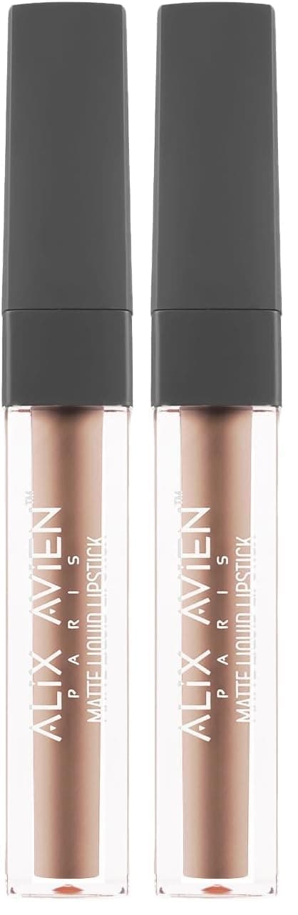 Alix Avien Uzun Süre Kalıcı Kadifemsi Kuruma Yapmayan Mat Likit Ruj Matte Liquid Lipstick 507 Dark Dusty Pink (2 paketi)