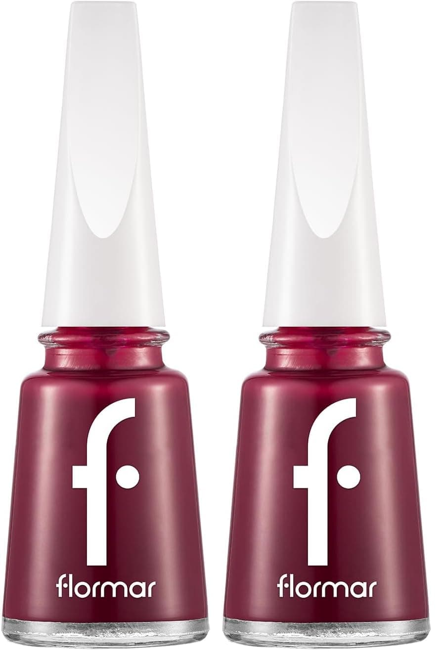 Flormar Klasik Parlak Bitişli Yüksek Pigmentli Oje Nail Enamel 075 Baroque Bordeaux New (2 paketi)