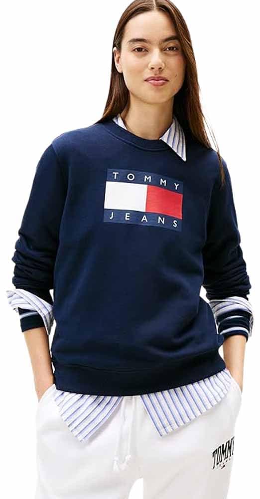 TJW REG TJ FLAG CREW Sweatshirt Kadın