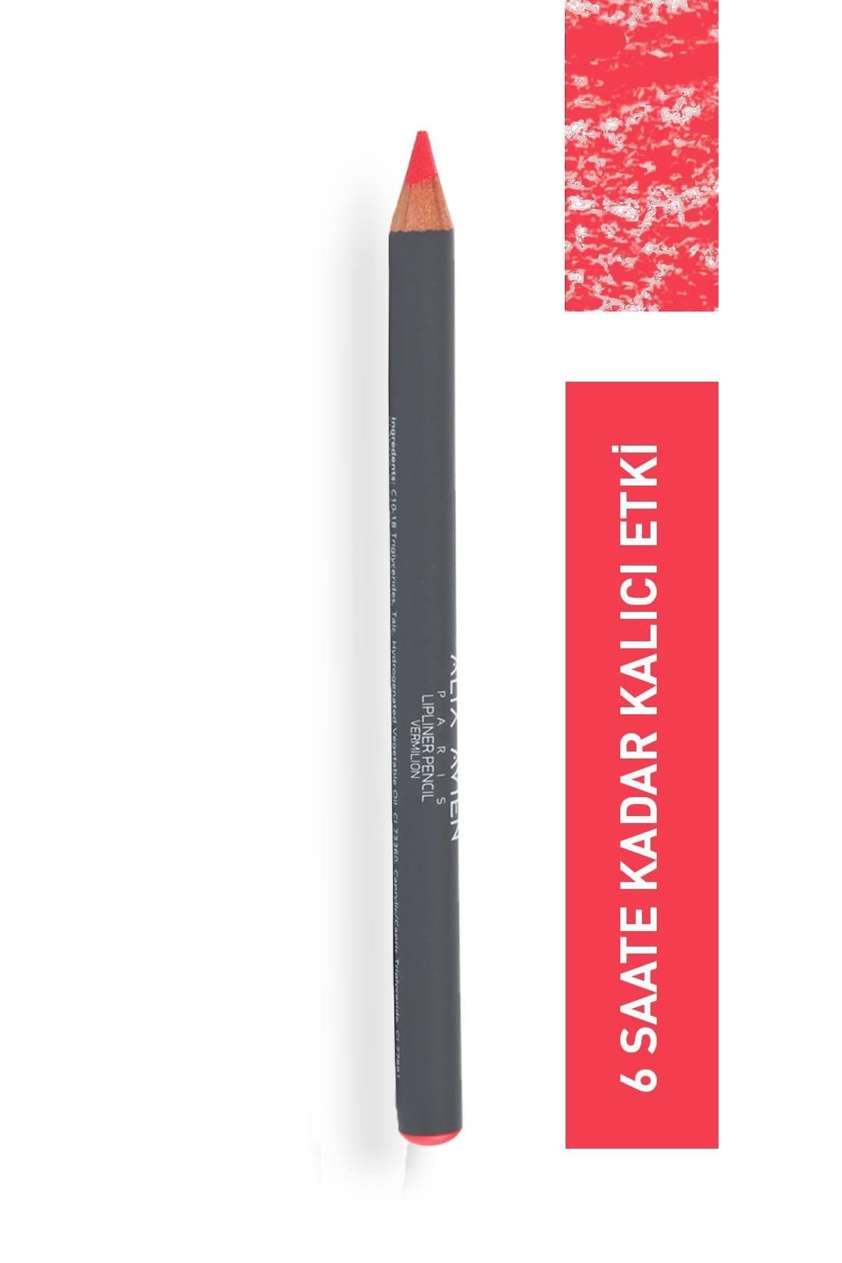 ALIX AVIEN Uzun Süre Kalıcı Dağılma Yapmayan Nemlendirici Dudak Kalemi - Lipliner Pencil Vermilion