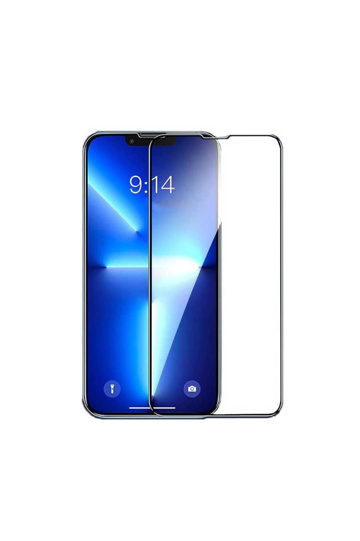 Zore Apple ile uyumlu iPhone 15 Pro Max Etnaa Cam Ekran Koruyucu Siyah