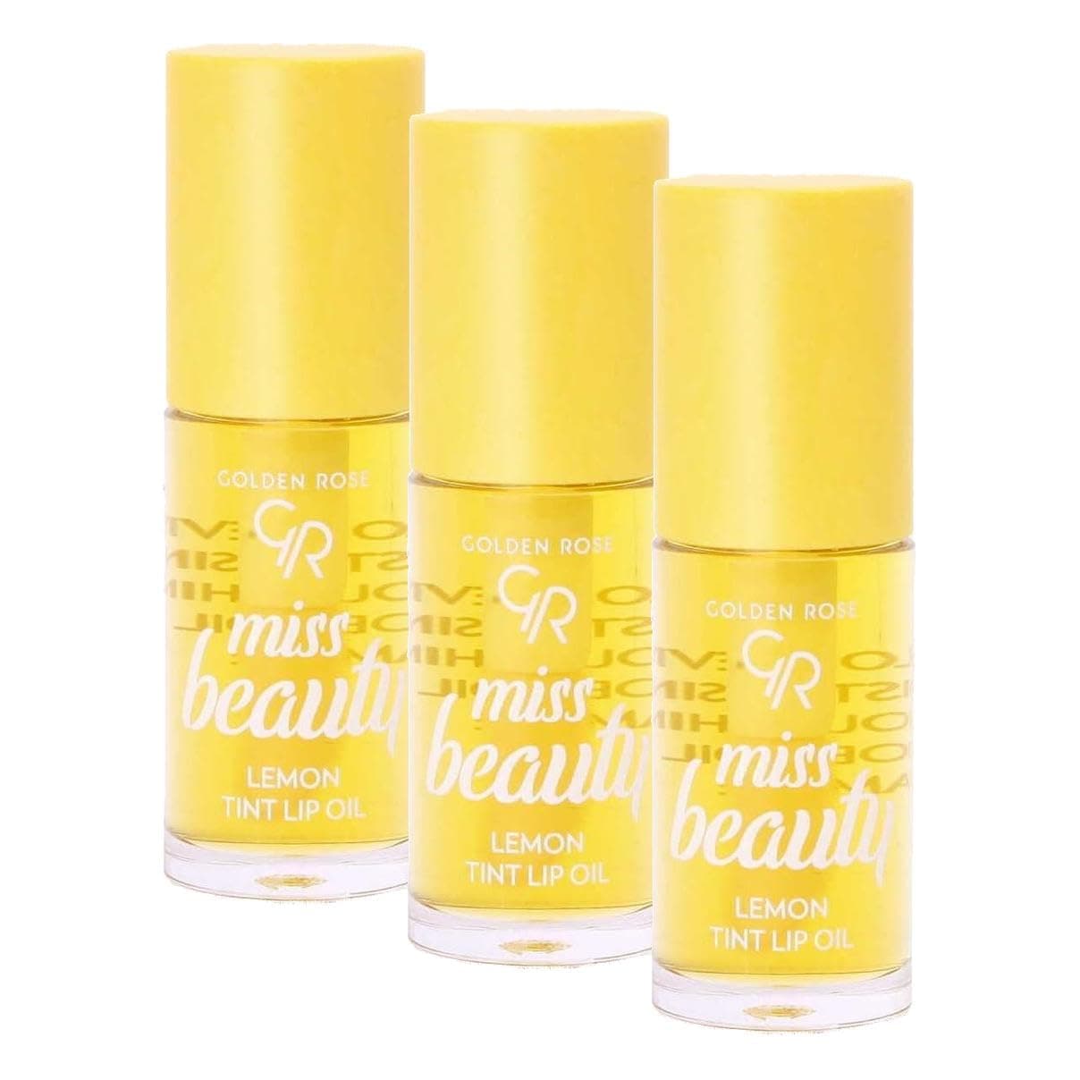 Golden Rose Miss Beauty Tint Lip Oil - 04 Lemon - Renk Değiştiren Dudak Yağı (3 paketi)