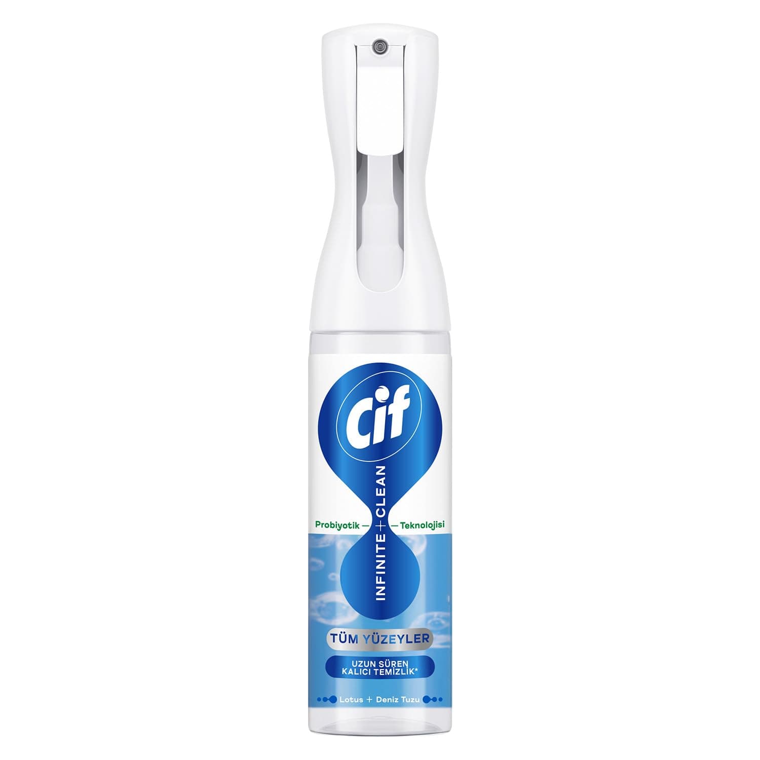 Cif Infinite Clean Doğal Probiyotikli Sprey Tüm Yüzeyler İçin Lotus & Deniz Tuzu 280 ml
