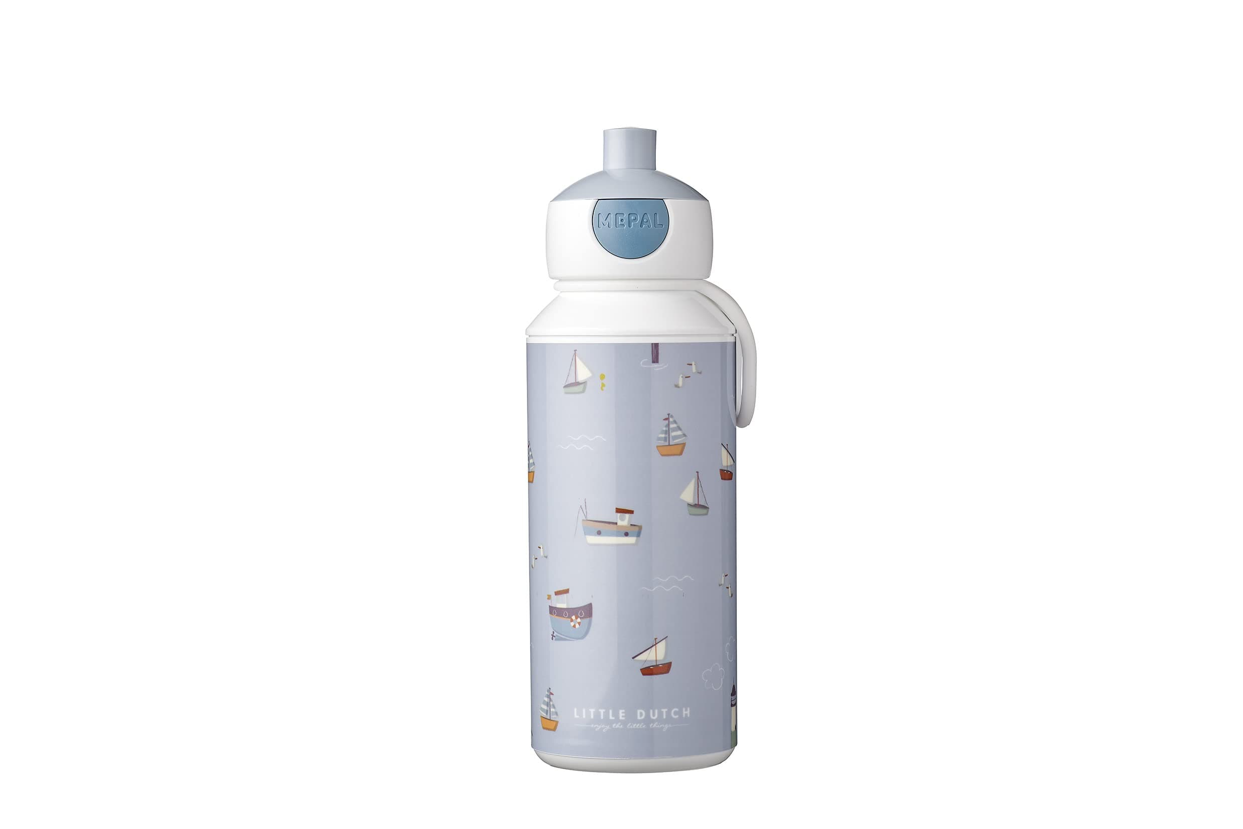 MEPAL Campus Little Dutch içecek şişesi, 400 ml, bulaşık makinesinde yıkanabilir, plastik, Sailors Bay, 107410065244