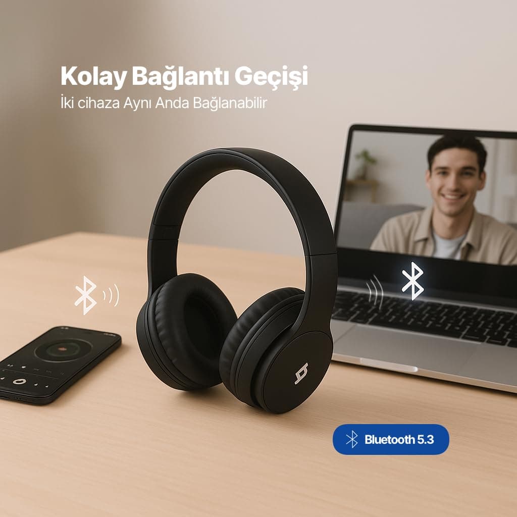 ttec SoundLife On Kulaküstü Kablosuz Bluetooth Kulaklık
