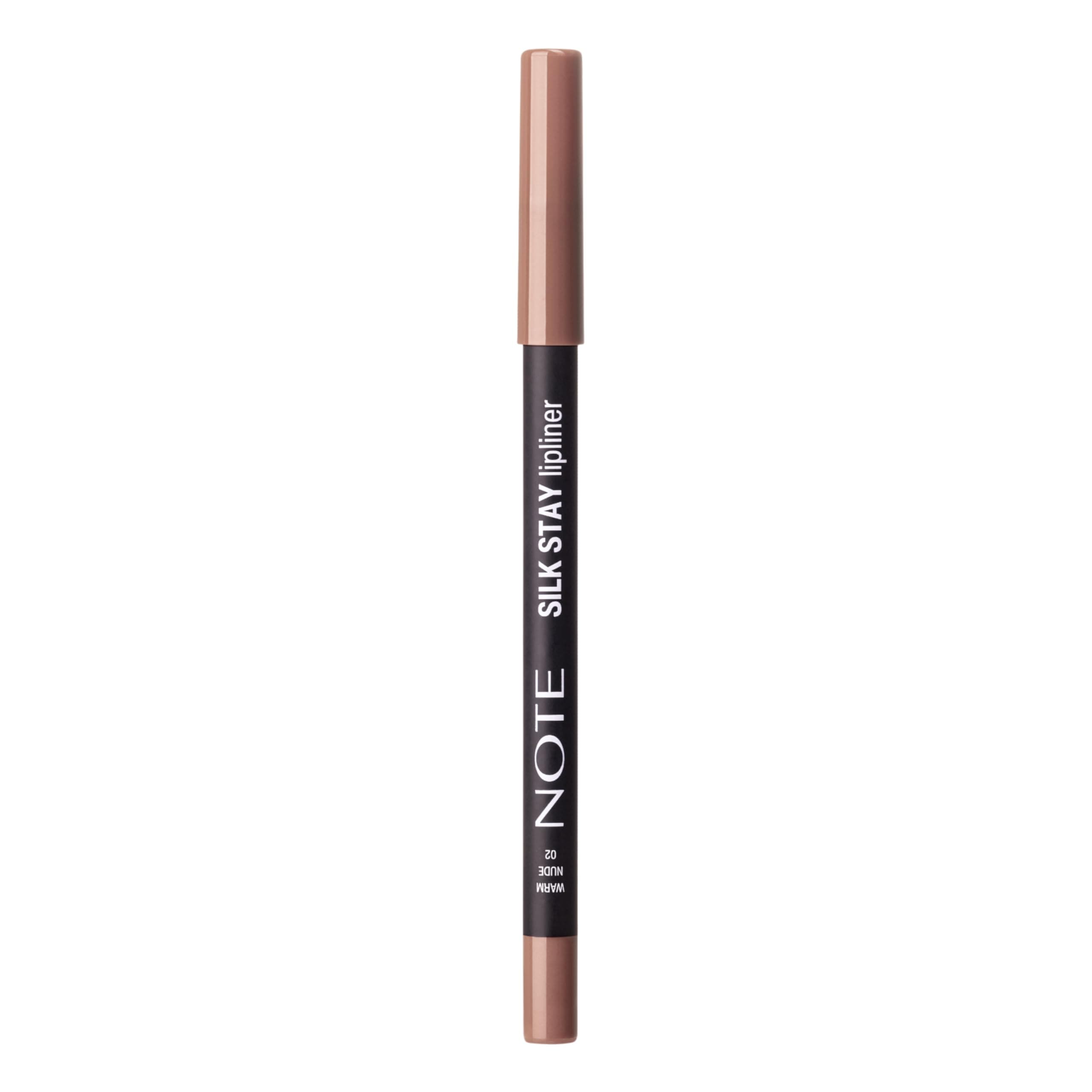 Note Cosmetics Silk Stay Lipliner Suya Dayanıklı İpeksi Dudak Kalemi - 02 Warm Nude