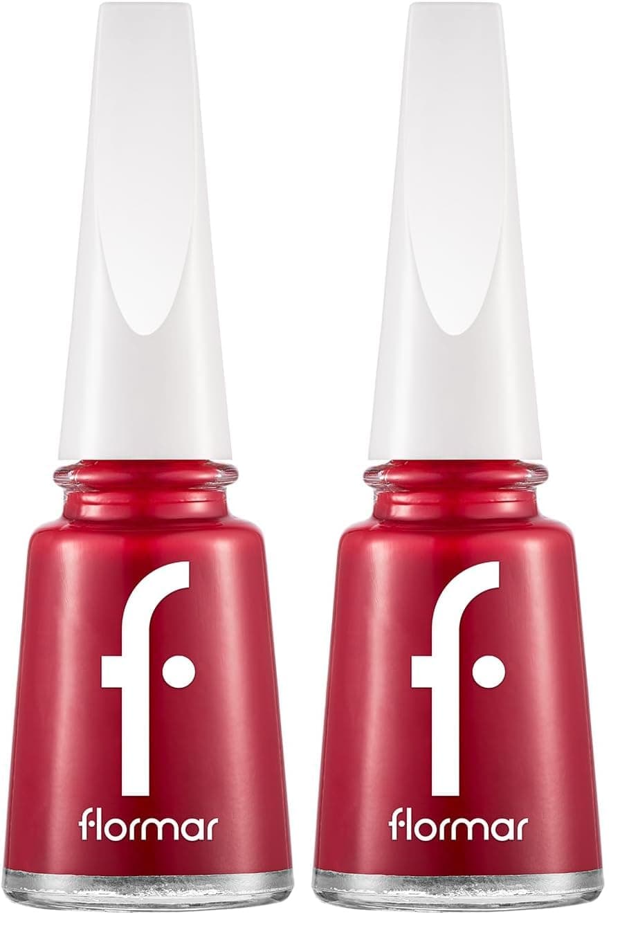 Flormar Klasik Parlak Bitişli Yüksek Pigmentli Oje Nail Enamel 048 Fiery Red New (2 paketi)