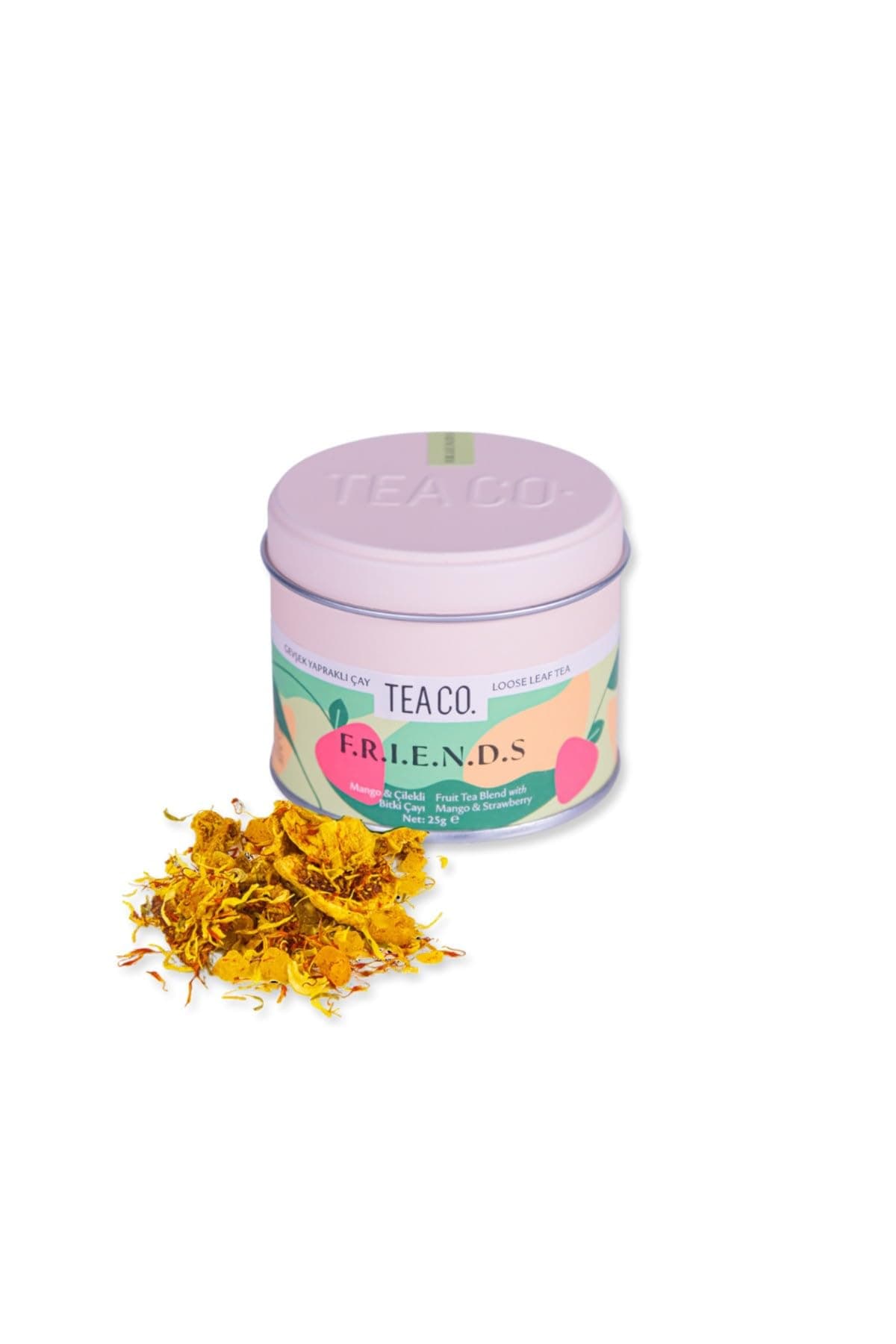TEA CO. FRIENDS Karışık Meyveli Poşet Çay, Metal Kutu 25 g