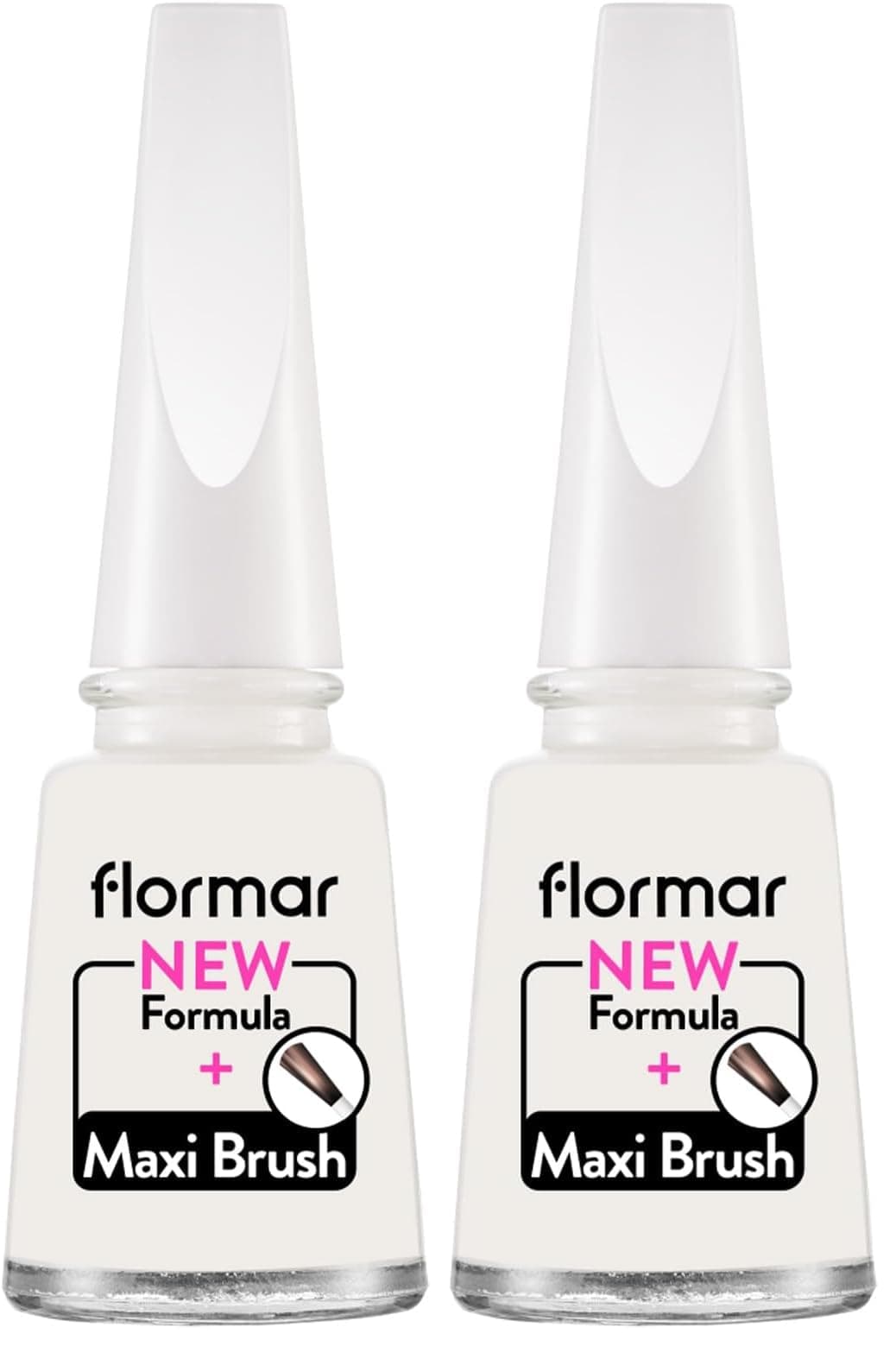 Flormar Klasik Parlak Bitişli Yüksek Pigmentli Oje Nail Enamel 319 White Dance New (2 paketi)