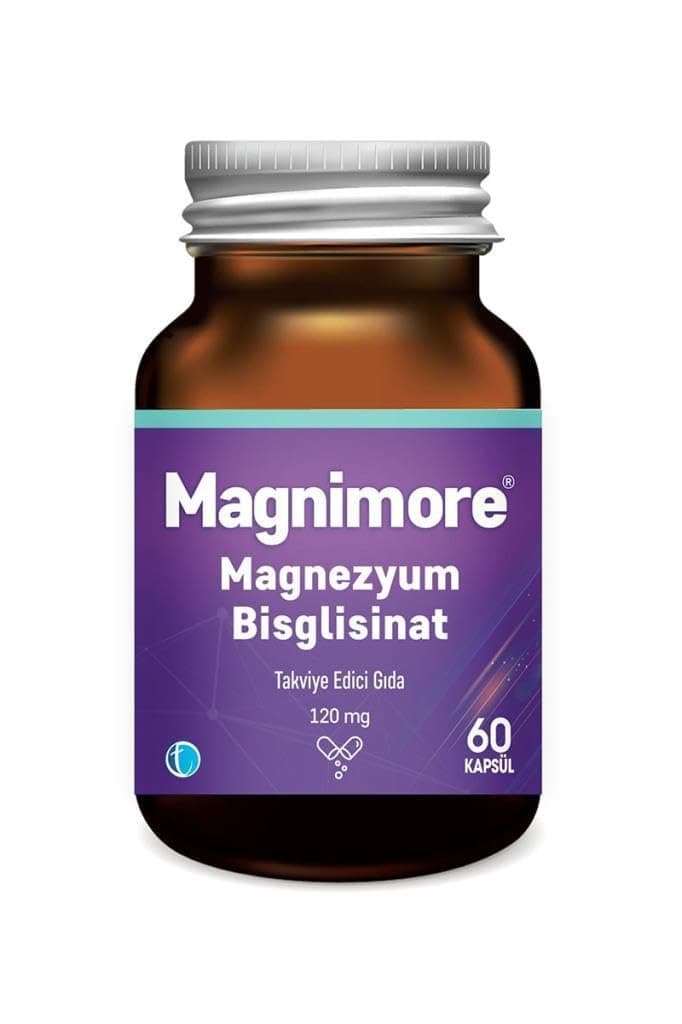 Magnimore Magnezyum Bisglisinat 60 Bitkisel Kapsül 120 mg