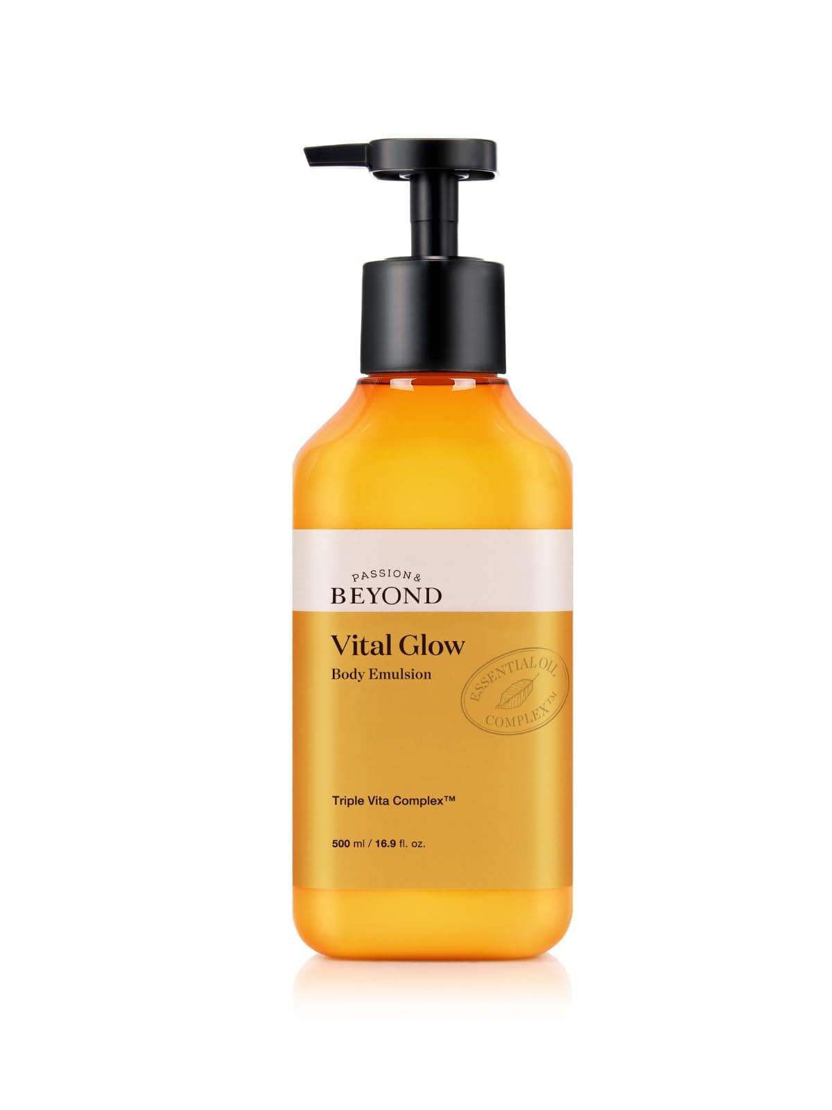 PASSION & BEYOND Vital Glow Body Emulsion Vitamin C B3 E Aydınlatıcı Nemlendirici Vücut Losyonu 500 ml