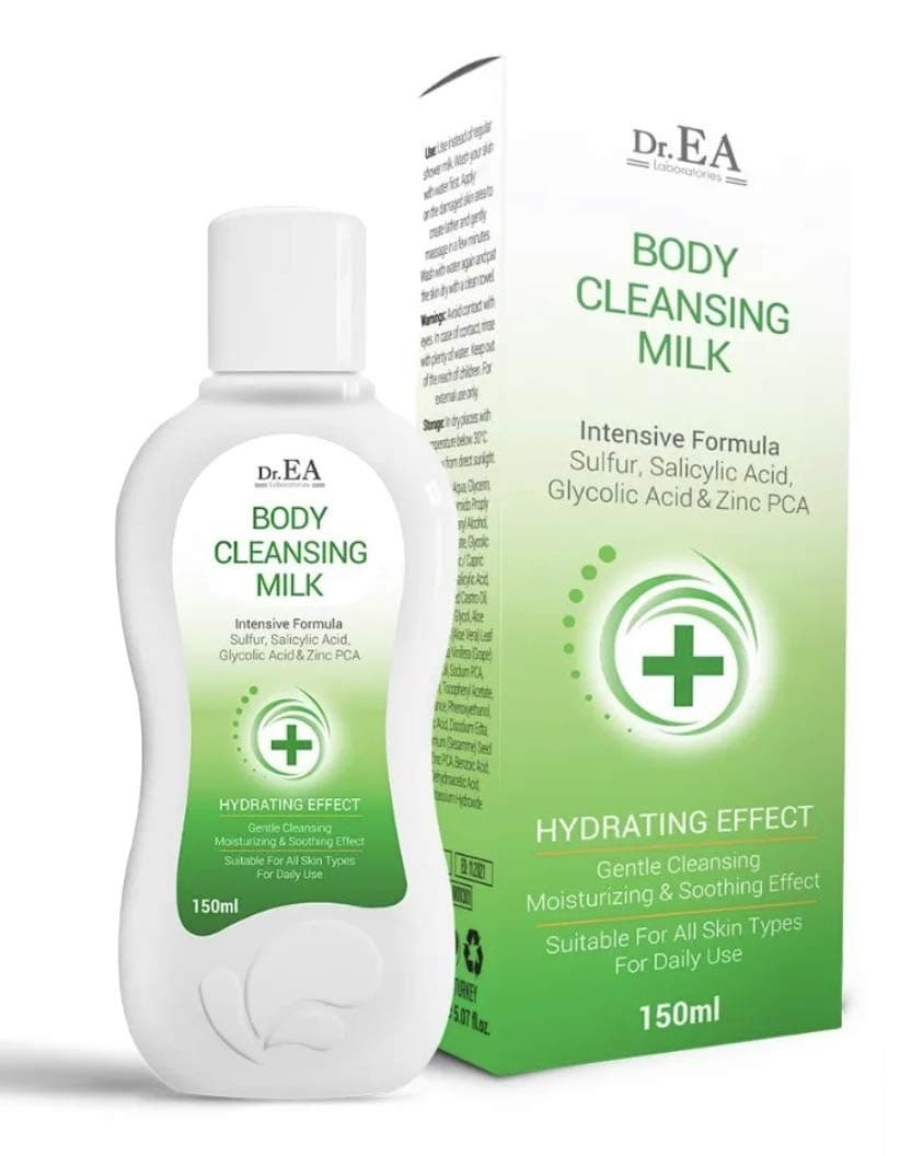 Dr. EA Laboratories Zolic Sivilce Ve Siyah Nokta Karşıtı Yüz Ve Vücut Temizleme Sütü