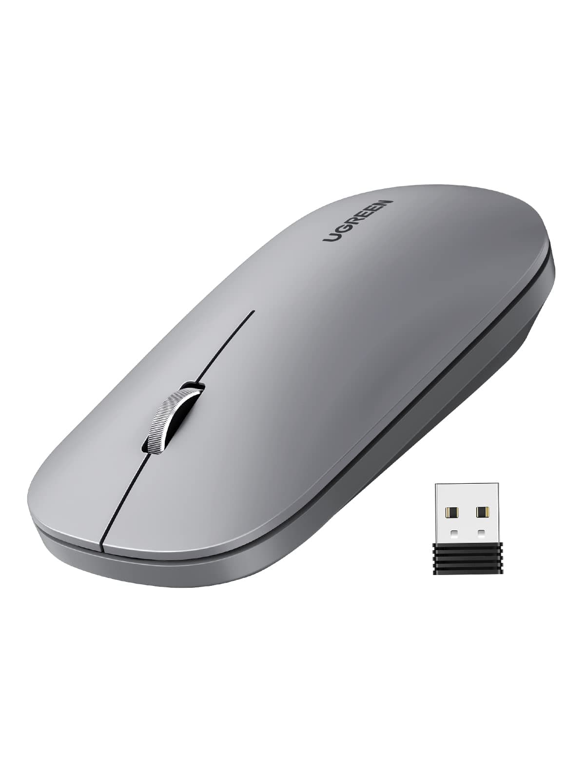 UGREEN Kablosuz Fare, 2,4 Ghz Usb Bağlantısı, Maks. 4000 Dpi, 18 Ay Pil Ömrü. Pc, Mac, Dizüstü Bilgisayar, Windows 11, 10, 8.1, 7, Macos, Linux Ile Uyumlu (Gri)