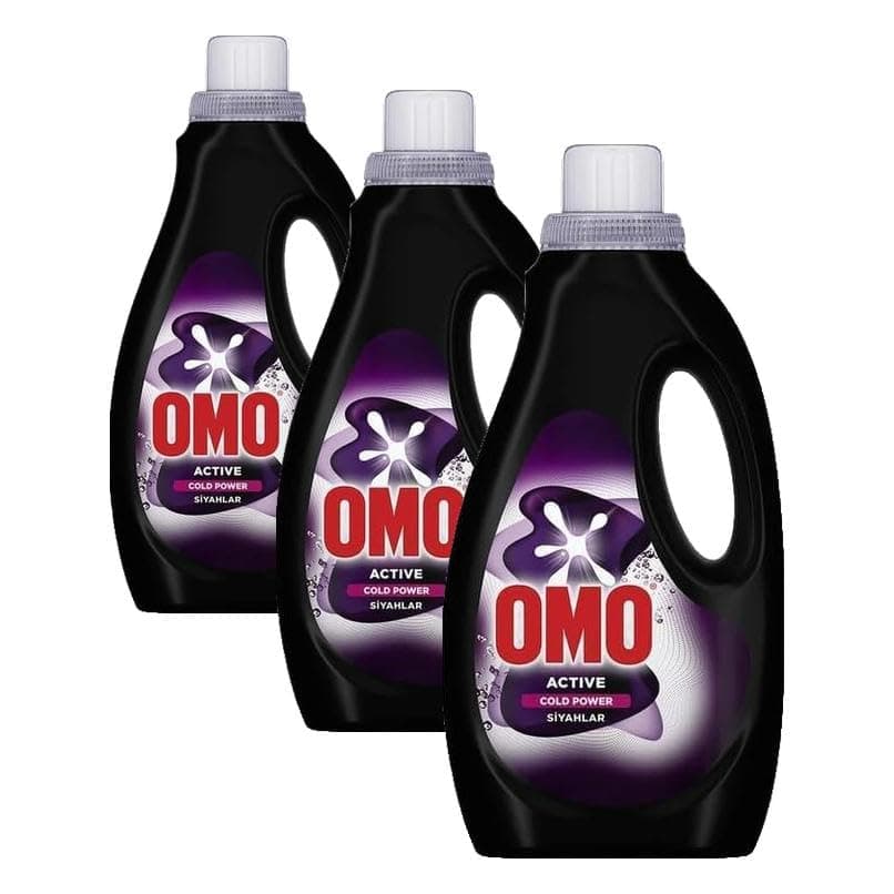Omo Active Cold Power Siyahlar Sıvı Deterjan 1000 ml (3 paketi)