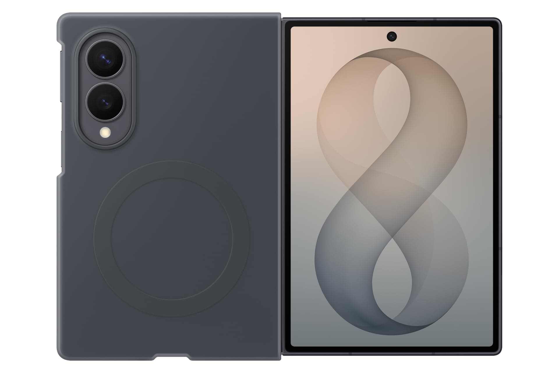Galaxy Z Fold8 Silikon Magnet Kılıf - Siyah