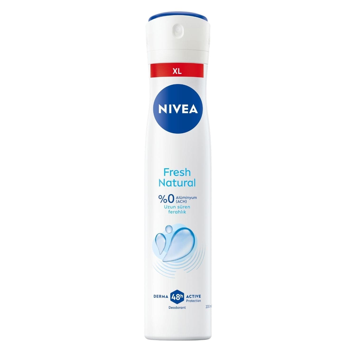 NIVEA Kadın Sprey Deodorant Fresh Natural Ter ve Ter Kokusuna Karşı 48 Saat Deodorant Koruması 200ml