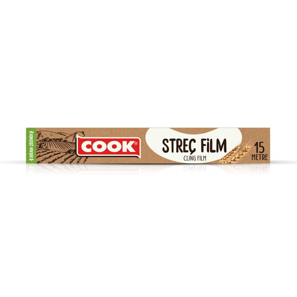 Cook Doğal Streç Film, 30 cm x 15 m, Kutulu