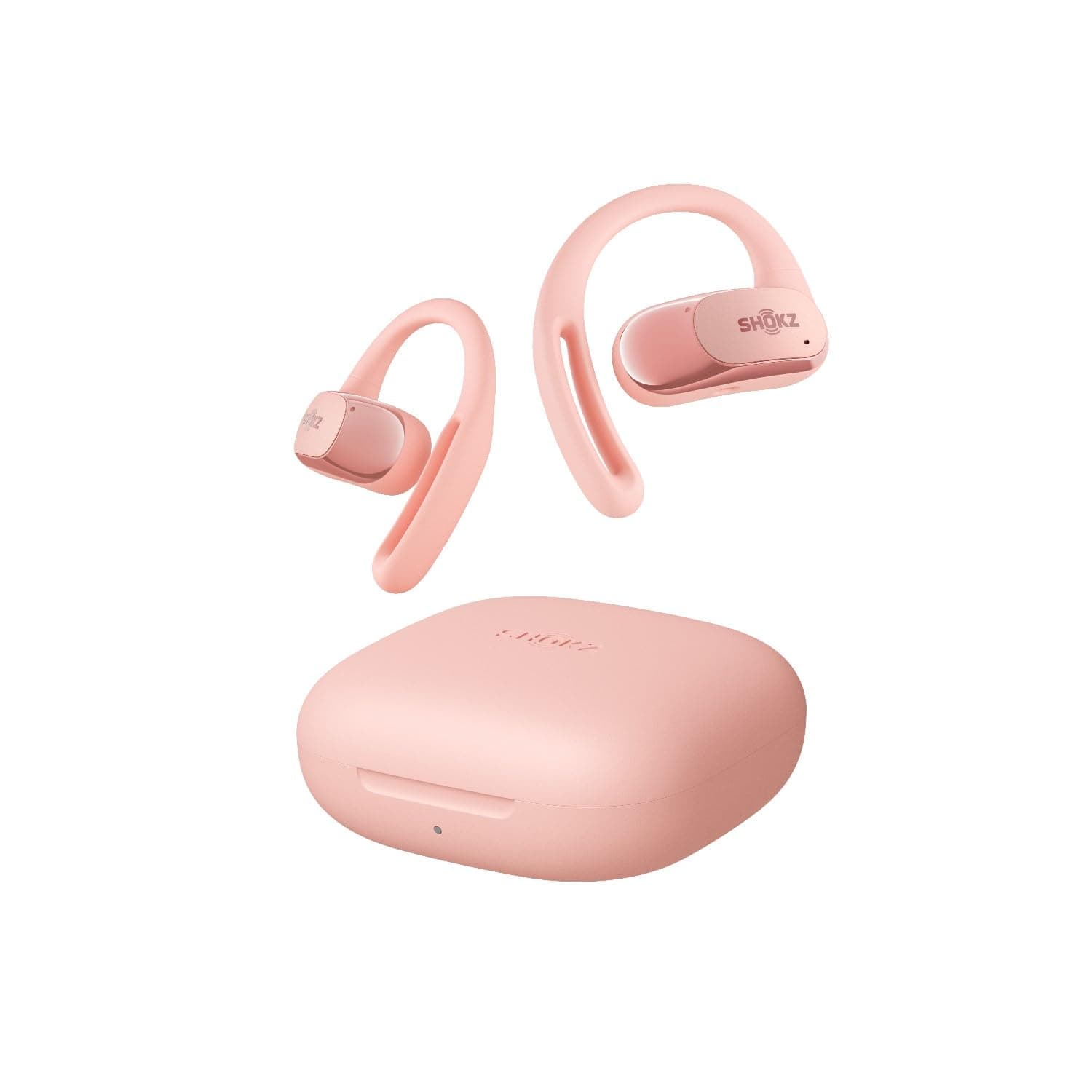 Shokz OpenFit Air True Wireless, Bluetooth 5.2, Açık Kulak Tasarımı, IP54 Suya Dayanıklılık, 28 Saat Pil Ömrü, Kablosuz Kulaklık - Pembe