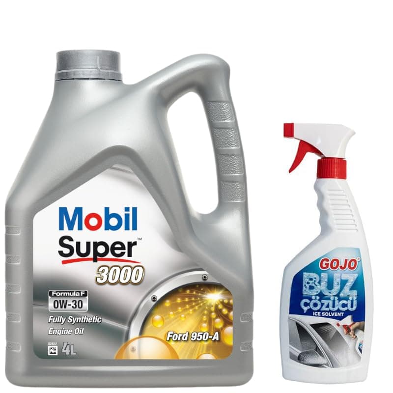 Mobil Super 3000 Formula F 0W-30 Motor Yağı 4 L+ 50007 Gojo Cam Buz Çözücü