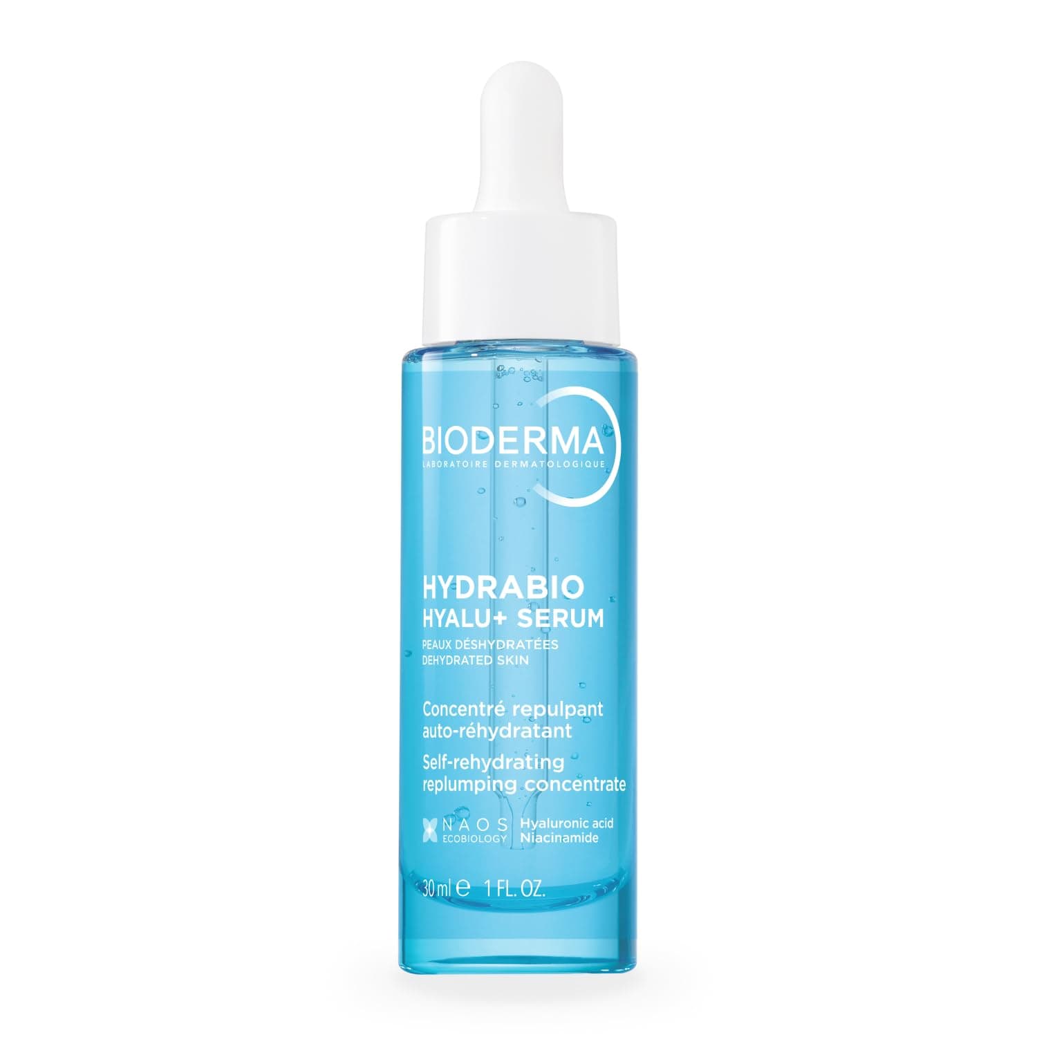 Bioderma Hydrabio Hyalu+ Dolgunlaştırıcı ve Nemlendirici, Erken Yaşlanma Karşıtı Hyalüronik Asit ve Niasinamid İçeren Yüz Serumu 30 Ml