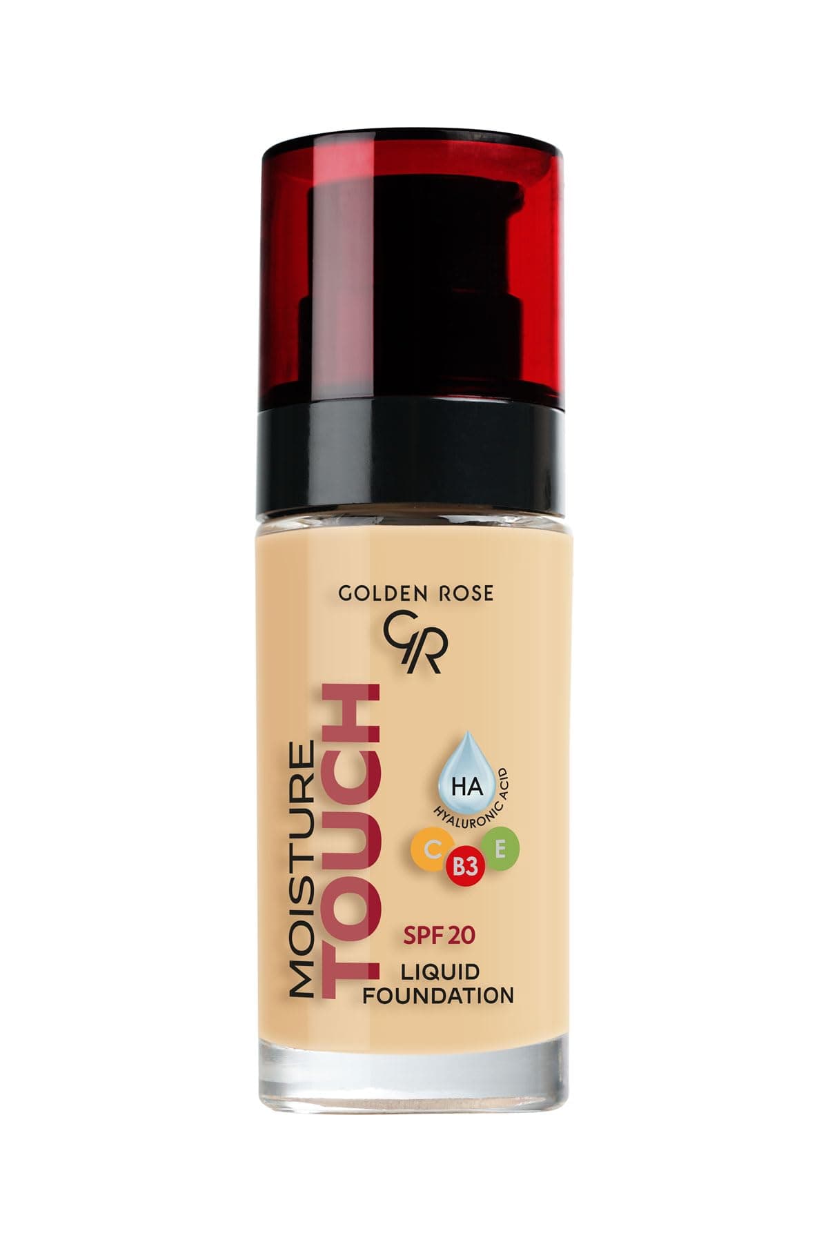Golden Rose Moisture Touch Foundation No: 108 - Hyaluronik Asitli Nemlendirici Fondöten SPF 20-30 ml