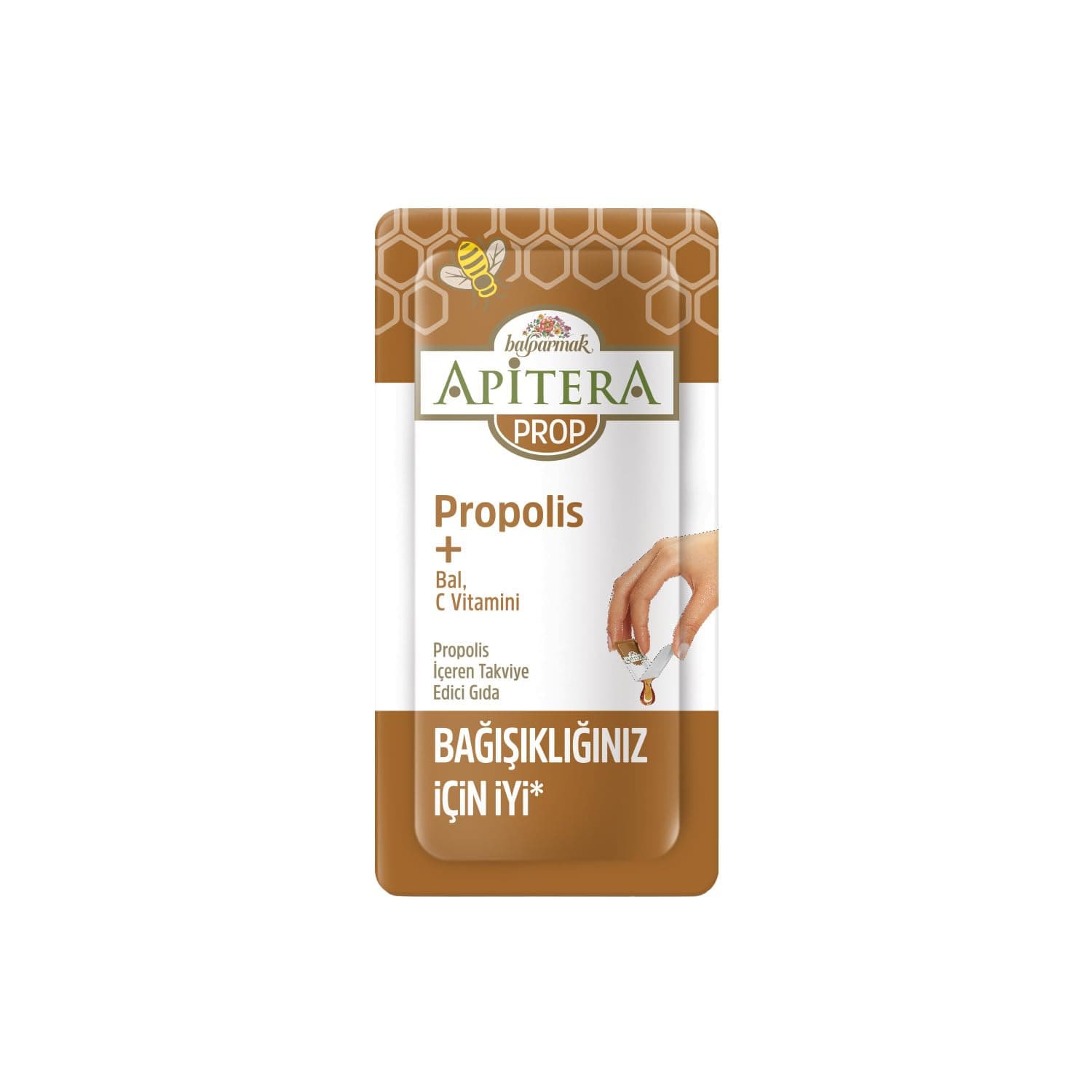 Apitera PROP Doğal Bal, C Vitamini ve 175 mg Propolis İçeren Takviye Edici 7’li Saşe