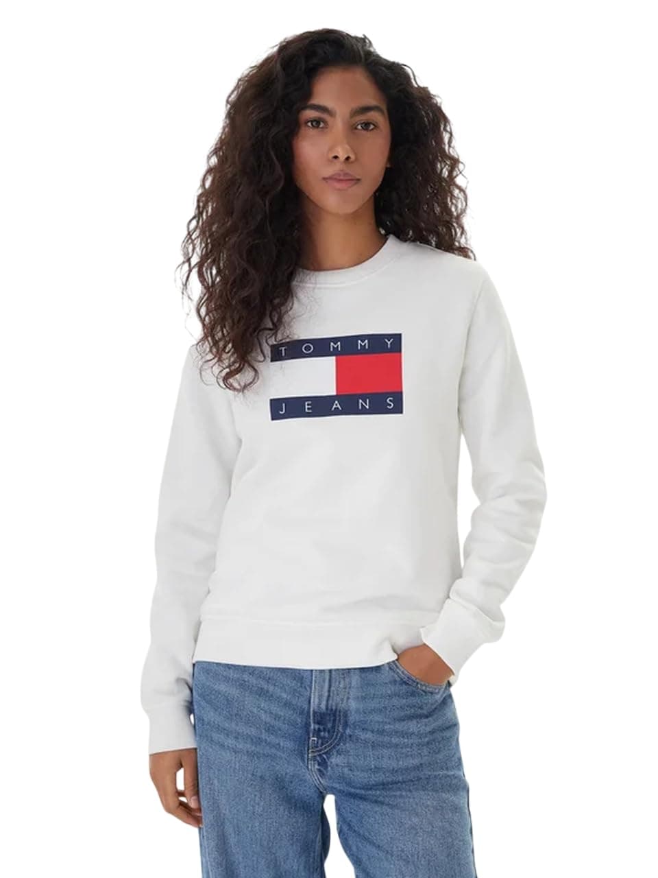 Tommy Hilfiger TJW REG TJ FLAG CREW Sweatshirt Kadın