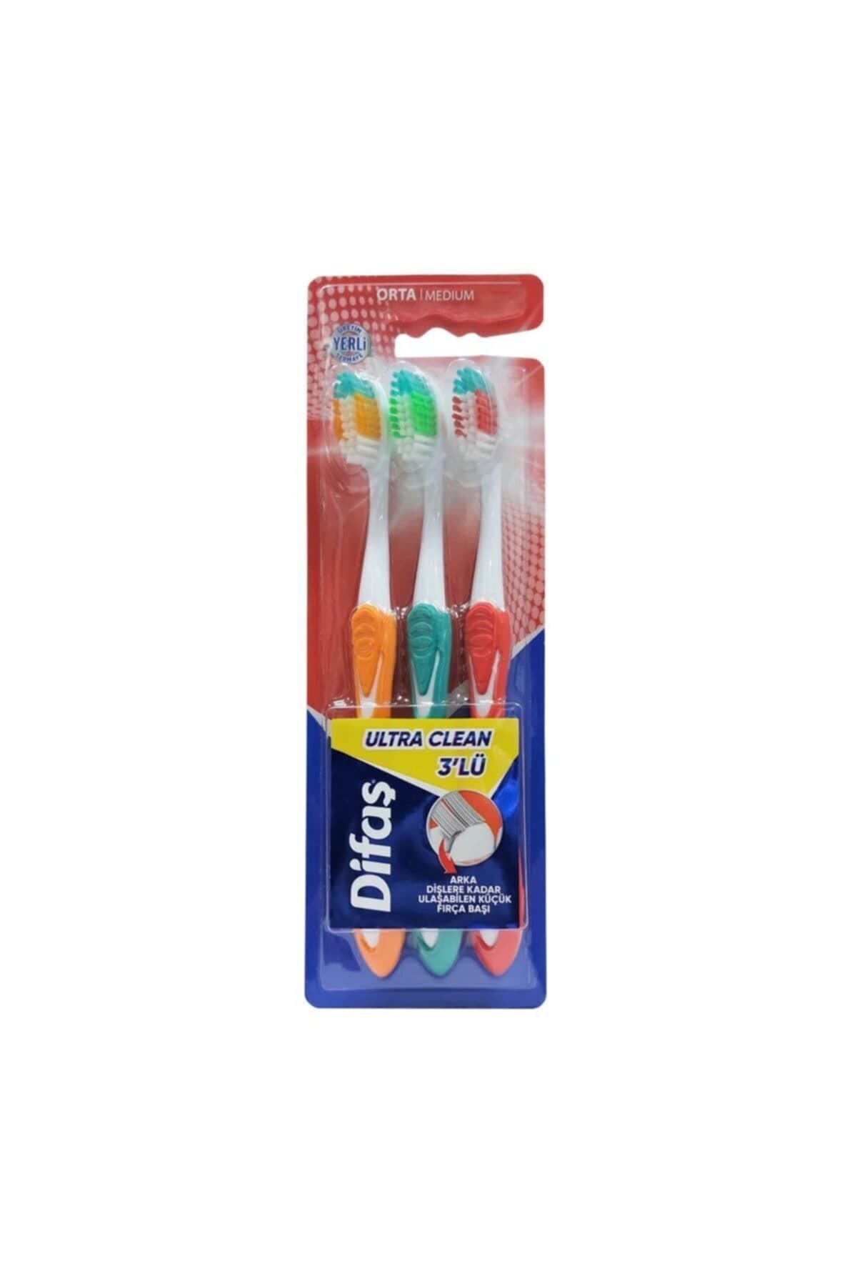 Difaş Ultra Clean 3'lü Diş Fırçası