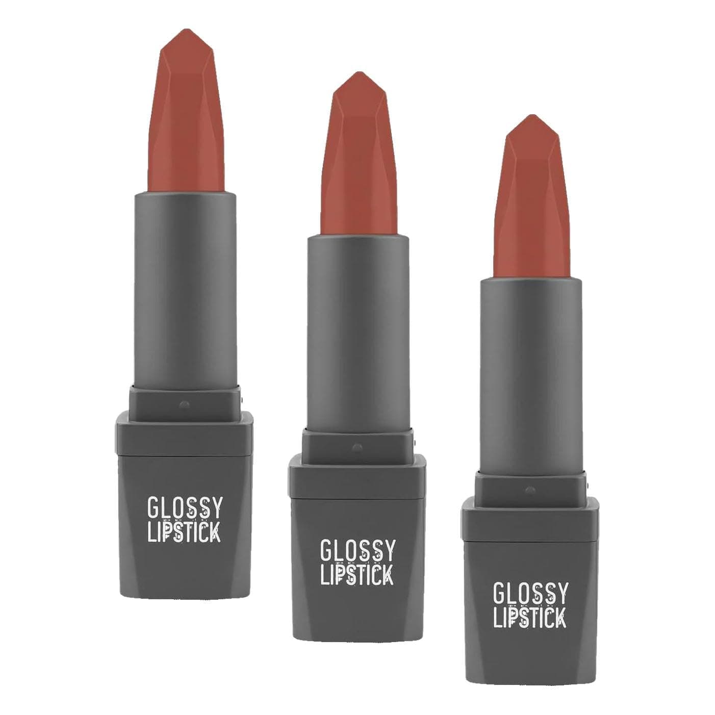 ALIX AVIEN Uzun Süre Kalıcı Yoğun Renk Veren Nemlendirici Parlak Ruj - Glossy Lipstick 310 Spicy Terracotta (3 paketi)