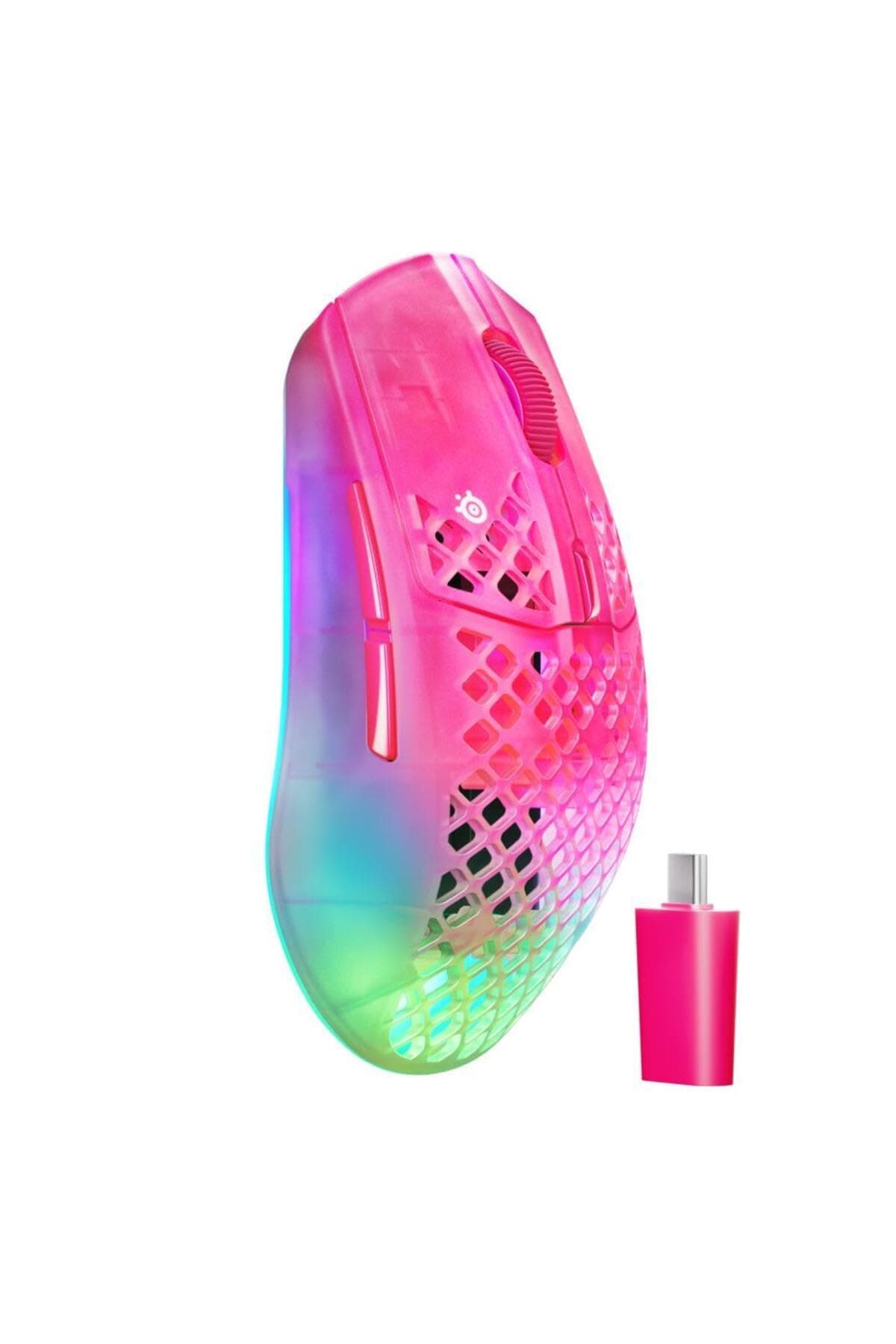 SteelSeries Aerox 3 Wireless Gen 2 - Magenta Haze 4K Kablosuz Gaming Mouse