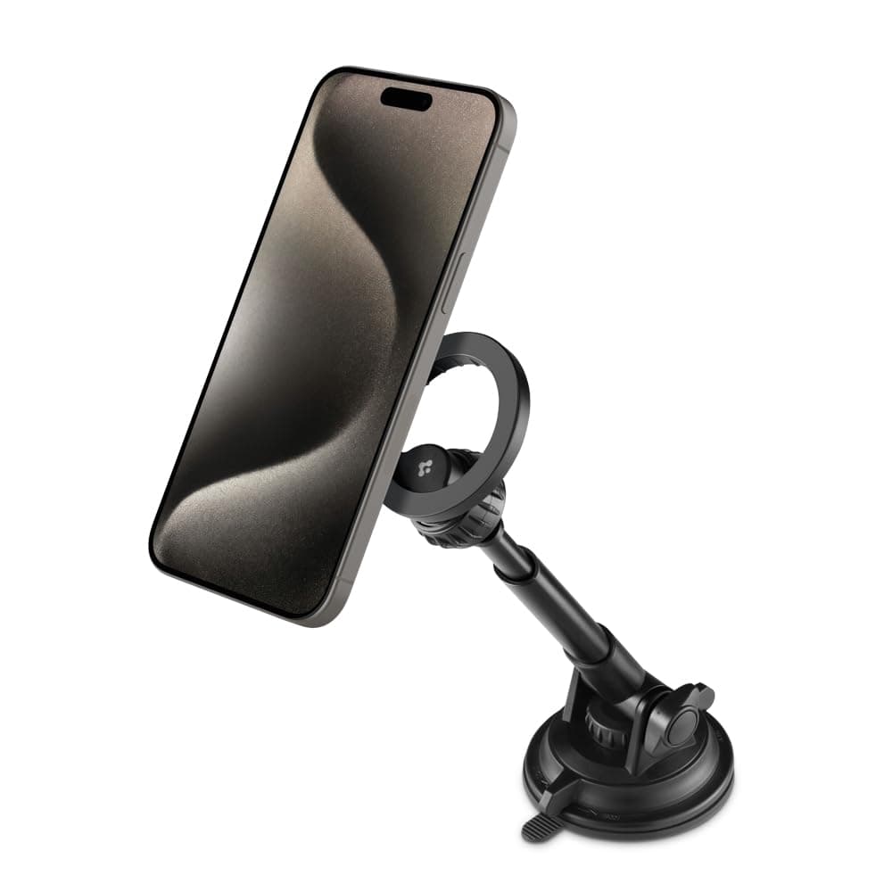Spigen Mag Fit MFT35 MagSafe Uyumlu Araç İçi Torpido Üstü Ön Konsol Telefon Tutucu Stand - ACP08313