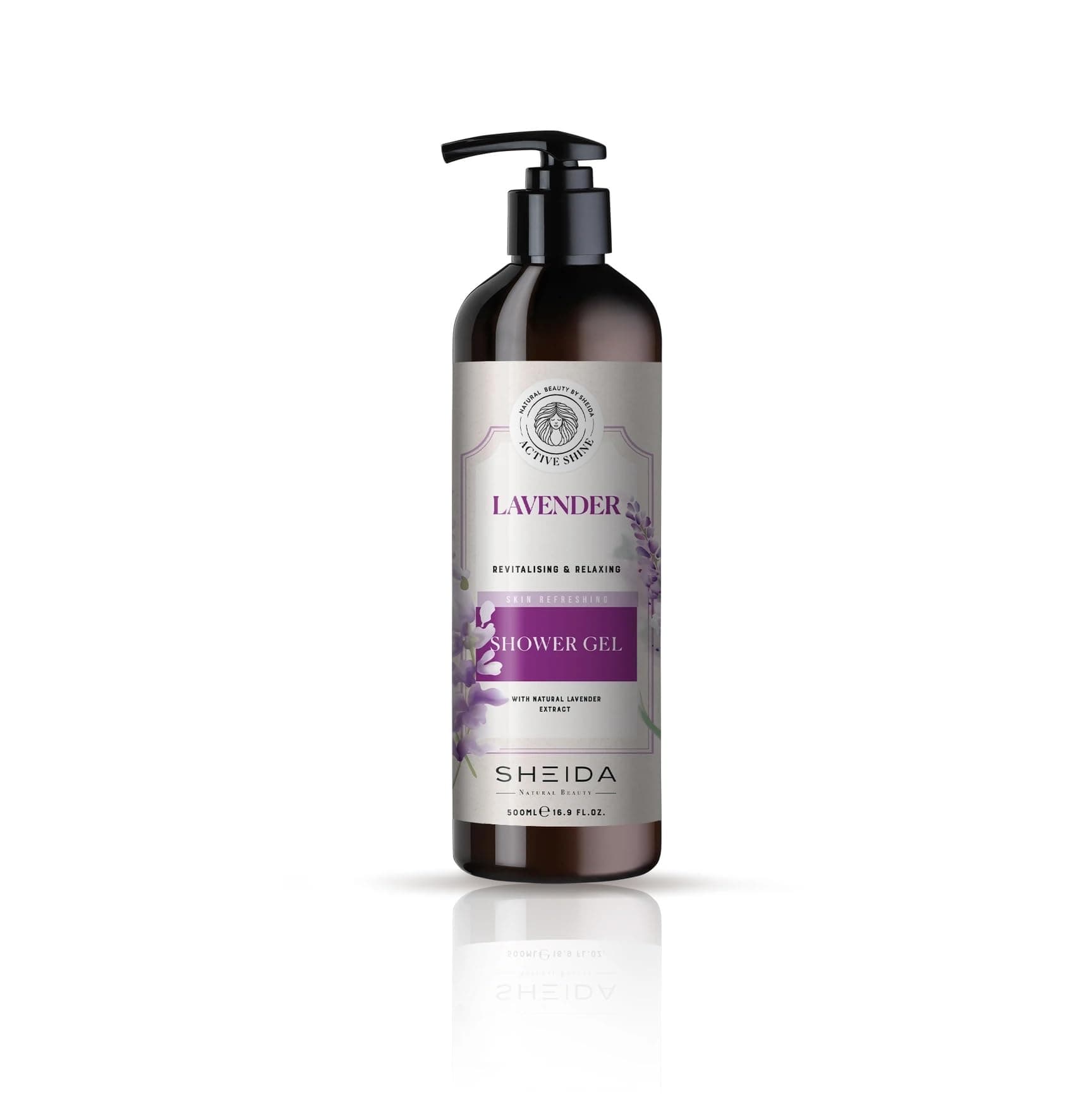 Sheida Active Shine Yenileyici Ve Rahatlatıcı Duş Jeli Lavanta 500ml