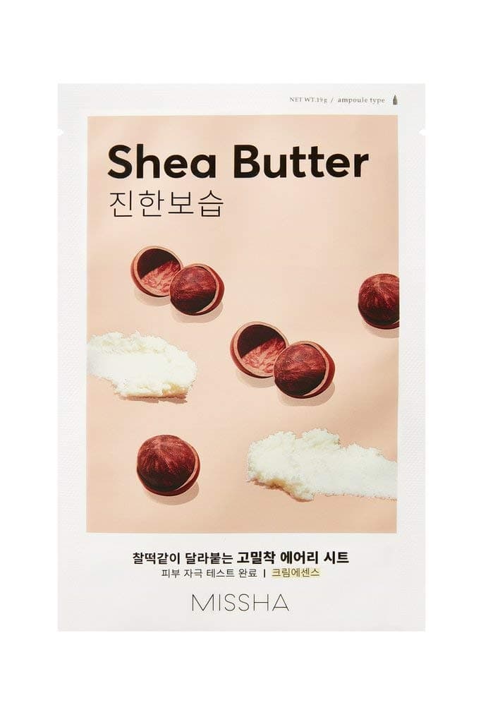 MISSHA Shea Yağı Özlü Besleyici ve Yoğun Nemlendirici Yaprak Maske (1ad) Airy Fit Sheet Mask Shea Butter
