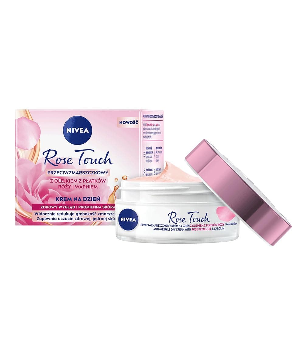NIVEA Aqua Rose Kırışıklık Karşıtı Gündüz Yüz Bakım Kremi 50ml, Kalsiyum, İnce Çizgi Görünümü, Sıkı Cilt