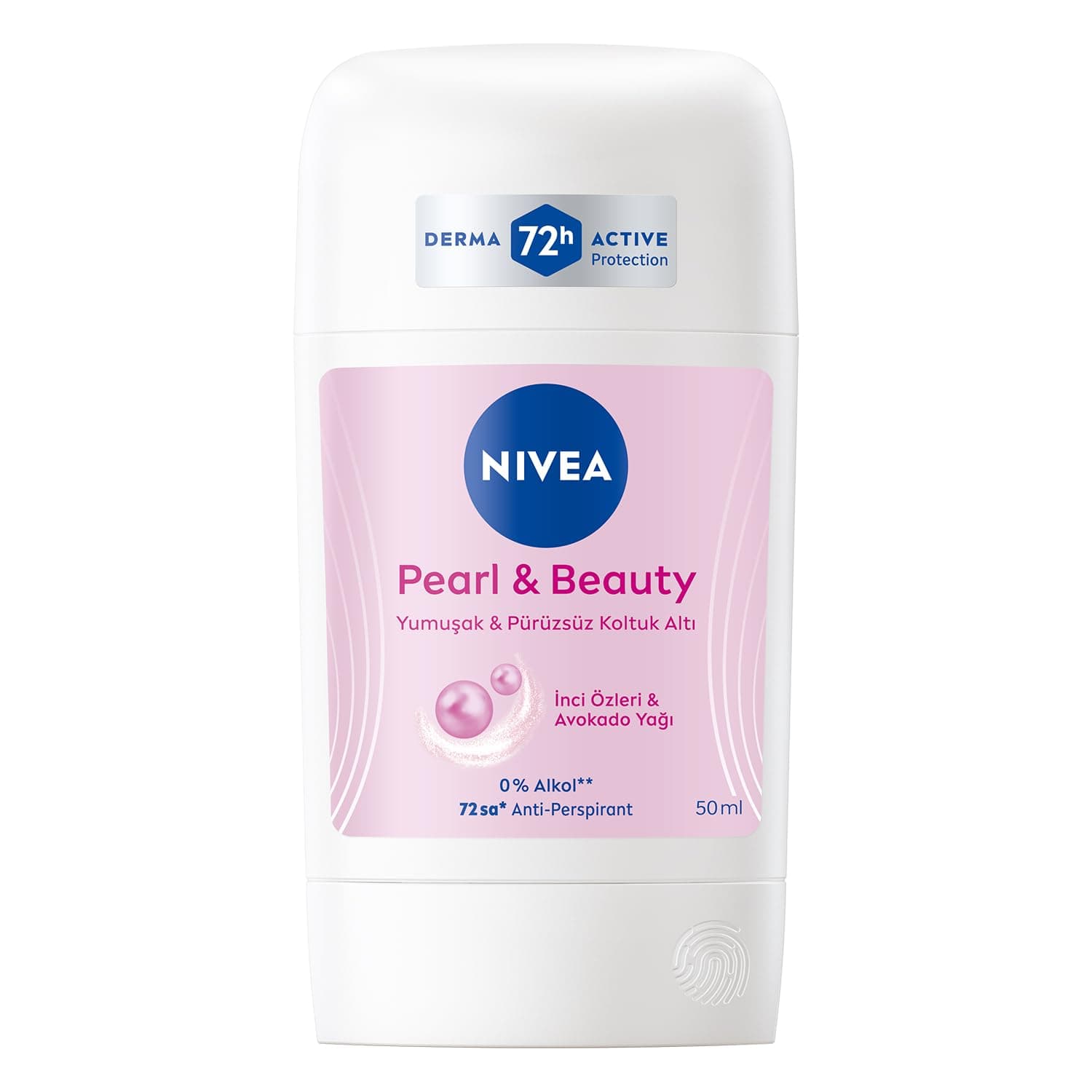 NIVEA Kadın Stick Deodorant Pearl & Beauty 50ml, 72 Saat Anti-perspirant, Yumuşak ve Pürüzsüz Koltuk Altı