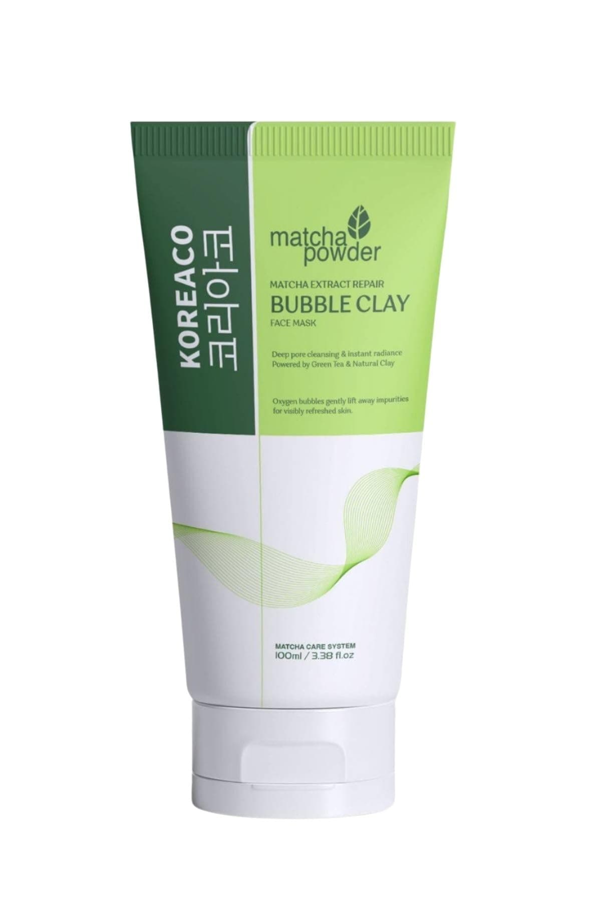 Koreaco Matcha Mucize Bubble Clay Yüz Maskesi | Gözenek Temizleyici Yenileyici Köpüren Yüz Maskesi 100 ml