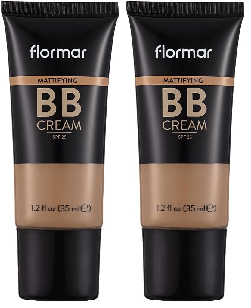 Yağlı & Karma Ciltlere Özel Parlama Önlemeye Yardımcı SPF25 Mat Bitişli BB Krem (2 paketi)