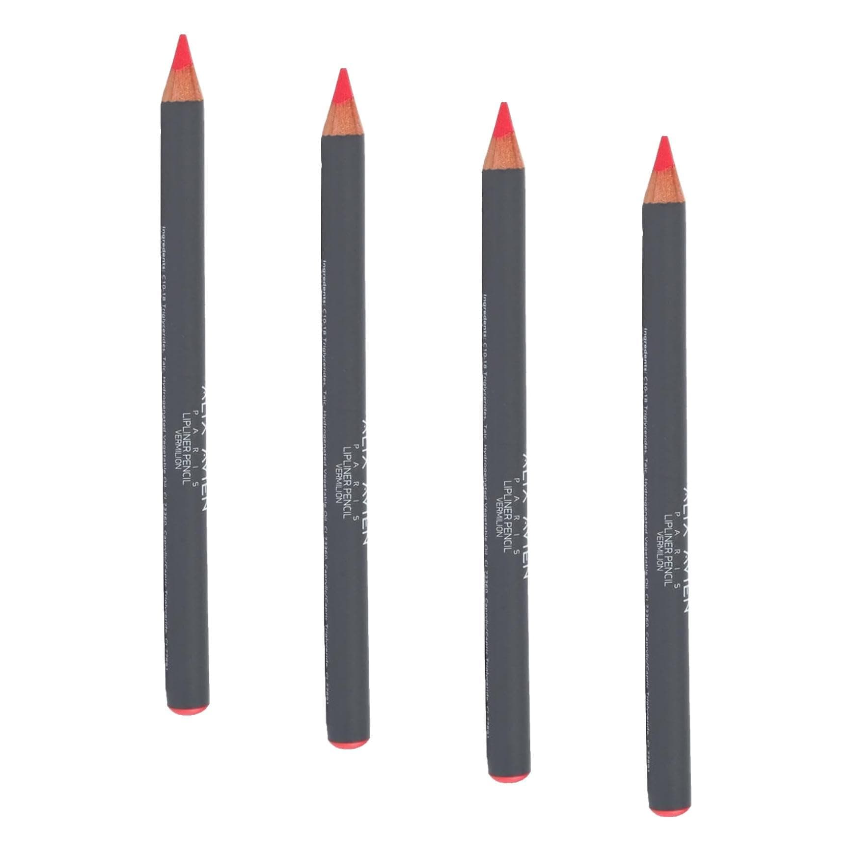 ALIX AVIEN Uzun Süre Kalıcı Dağılma Yapmayan Nemlendirici Dudak Kalemi - Lipliner Pencil Vermilion (4 paketi)