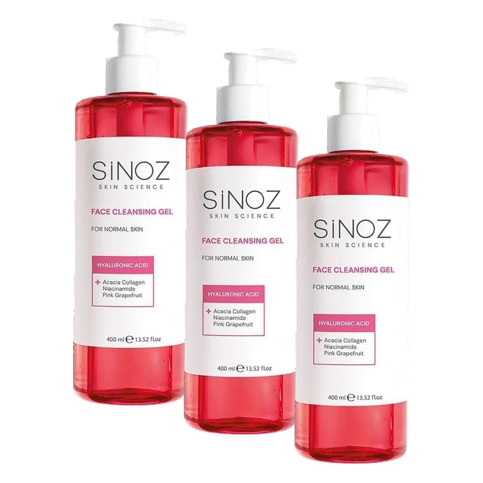 Sinoz Normal Ciltler için Yüz Temizleme Jeli 400ML (3 paketi)