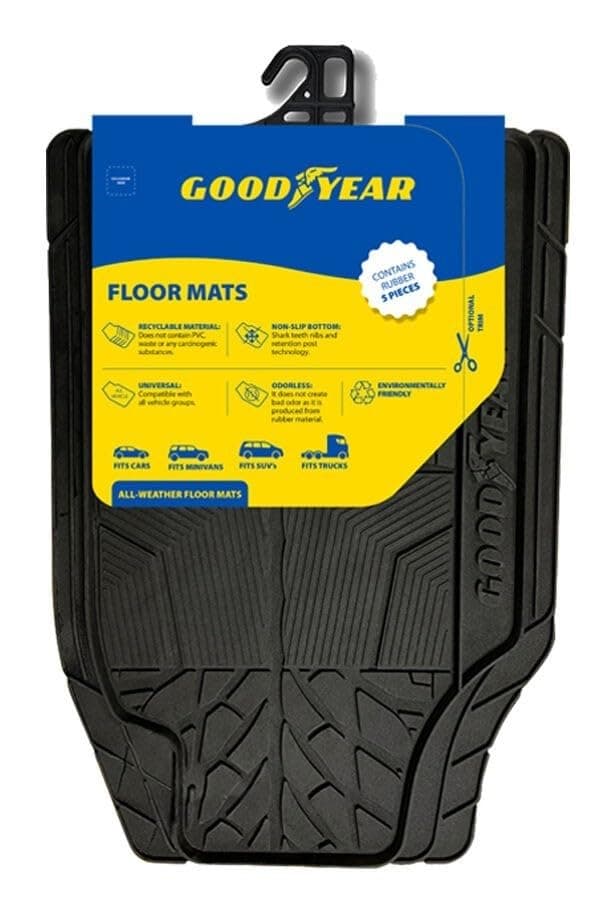 Goodyear Evrensel 3D Derin Tepsi Araba Kauçuk Paspaslar