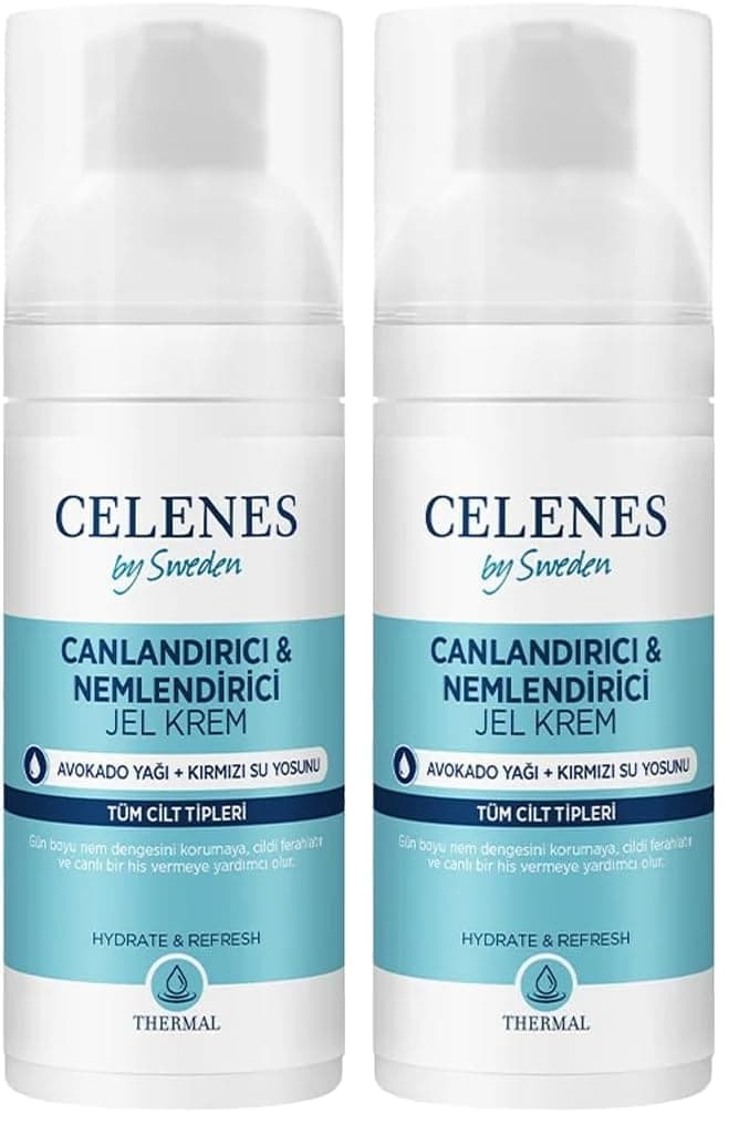 Celenes By Sweden Nemlendirici ve Canlandırıcı Thermal Jel Günlük Bakım Kremi 50 ml (2 paketi)