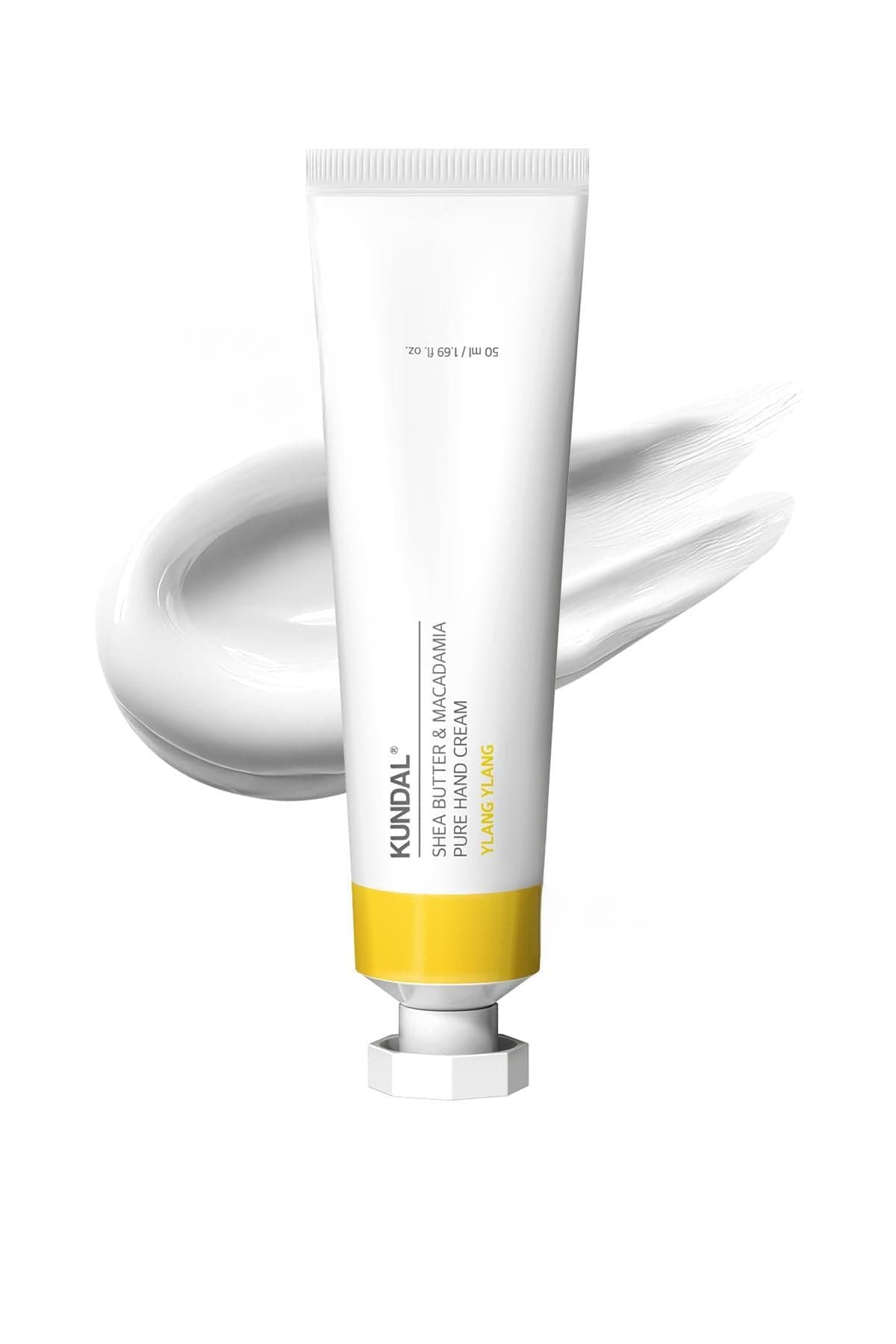 KUNDAL Yoğun Nem Veren Besleyici El Kremi Shea Butter & Macadamia Pure Hand Cream 50ml (Ylang Ylang)