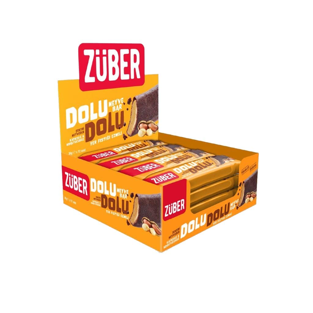 Dolu Dolu Meyve Bar Yer Fıstığı Ezmeli 30g x 12 Adet