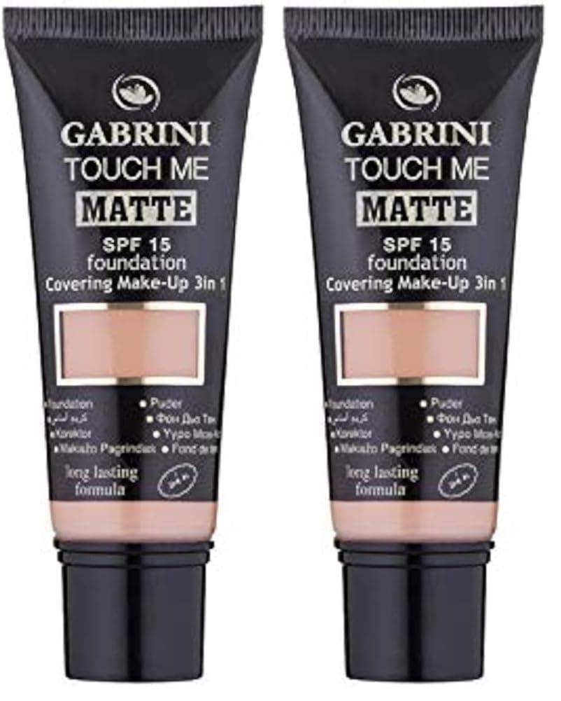 Gabrini Matte Foundation Mat Fondöten (No: 4) (2 paketi)
