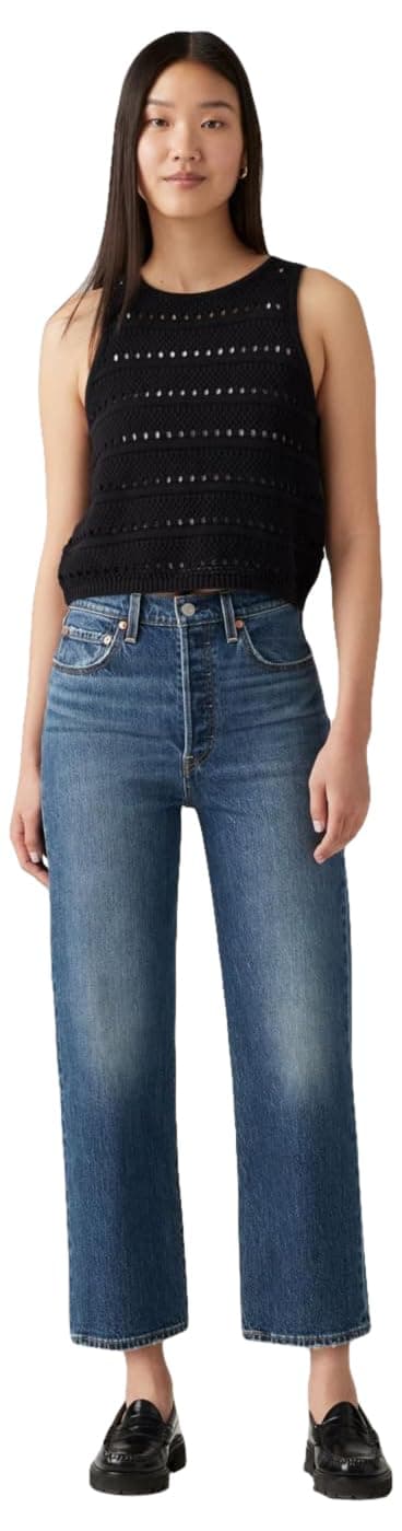 Ribcage Straight Jeans Kot Pantolon Kadın