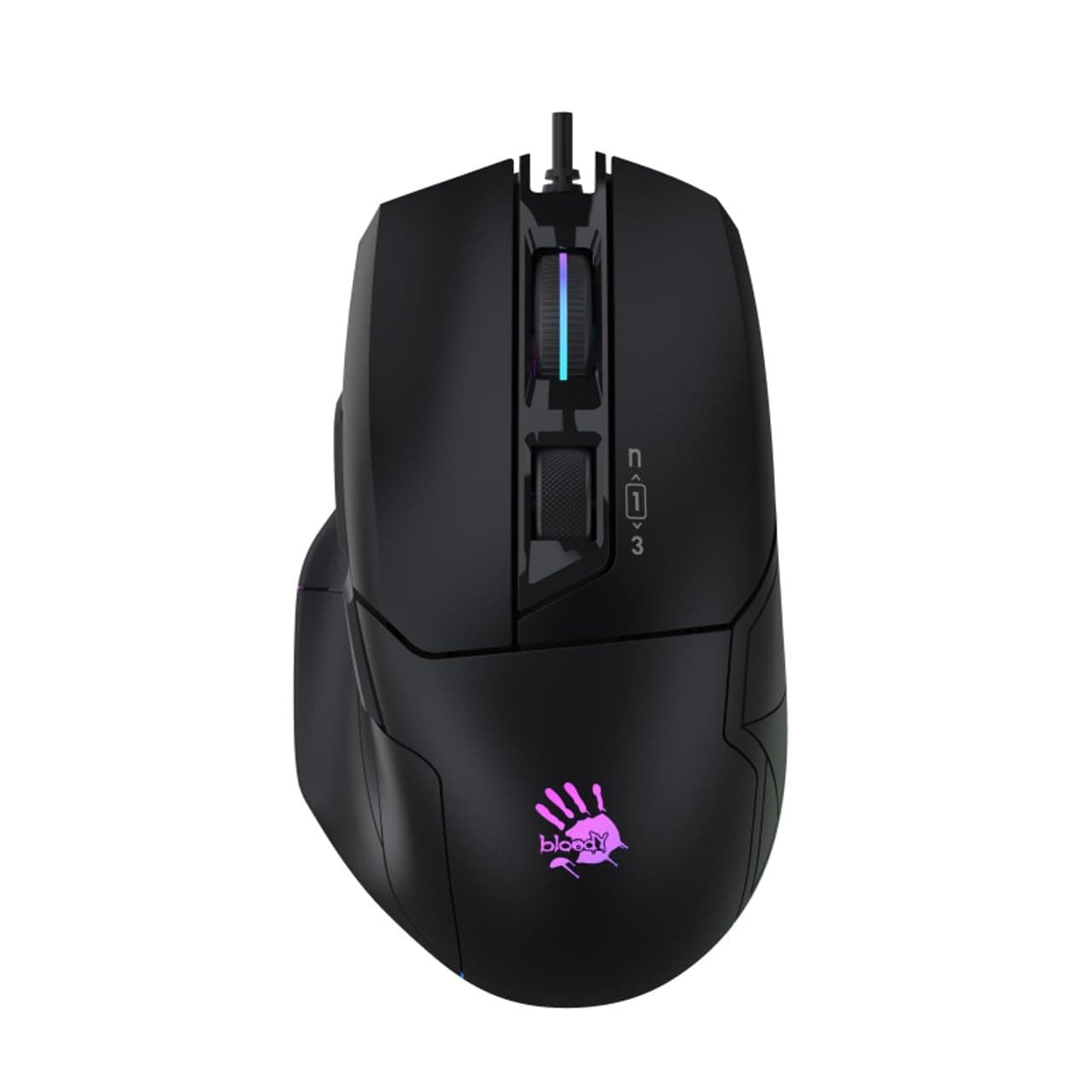 Bloody W70 Max 10000 Cpi 8 Tuş Optik RGB-UC3&4 Aktif Kablolu Siyah Gaming (Oyuncu) Mouse