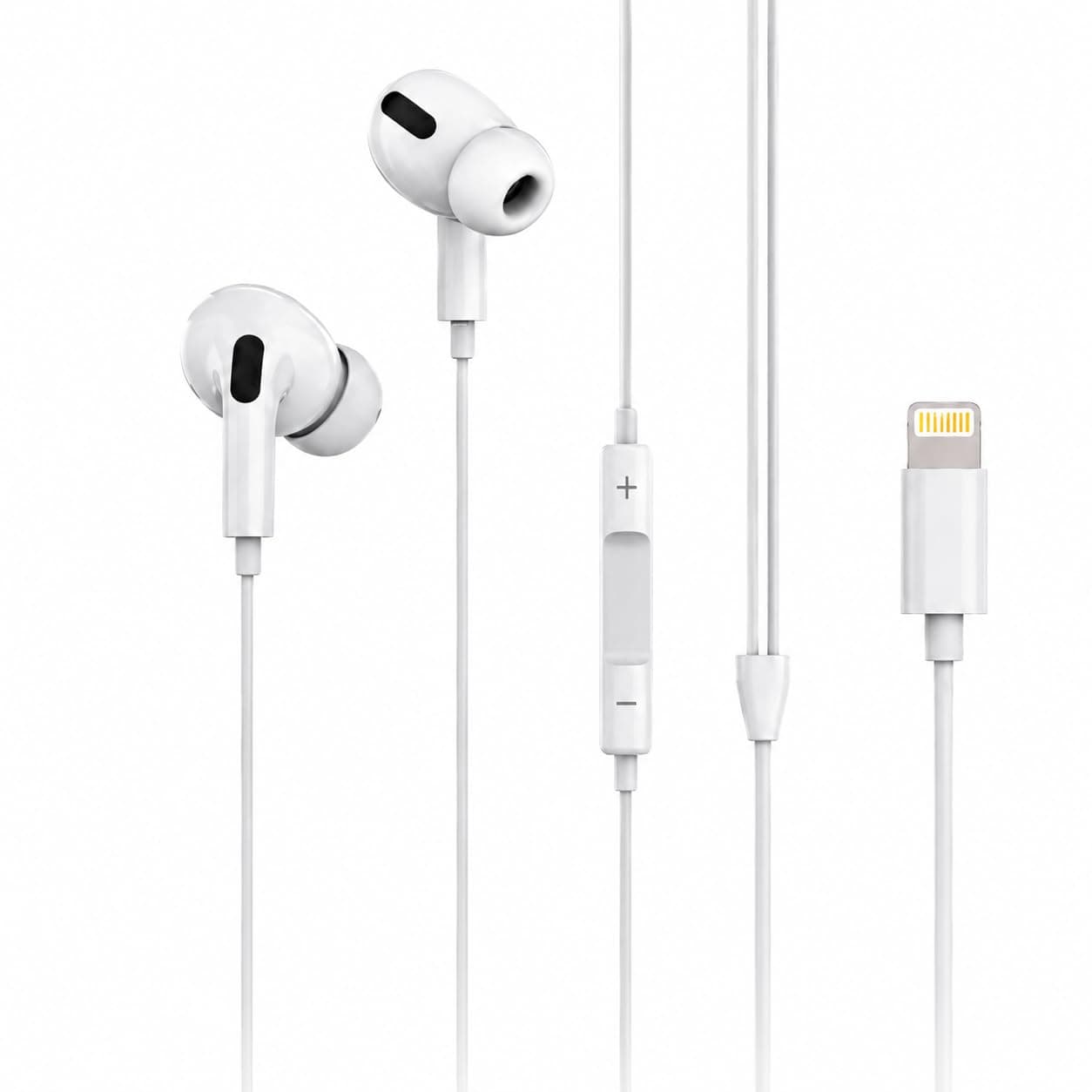 HEPU Titan Series HP-TK02 iOS Lightning Kablolu Kulak İçi Kulaklık - Yüksek Kaliteli Stereo Ses Mikrofonlu ve Ergonomik Tasarımlı 1.2M iPhone Uyumlu Kulaklık