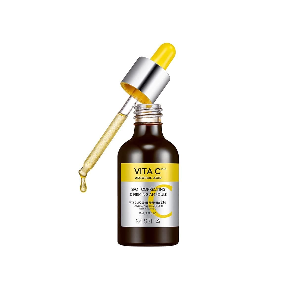 MISSHA Leke Karşıtı Sıkı Görünüm Sunan C Vitamini Ampulü 30ml Vita C Plus Spot Correcting & Firming Ampoule