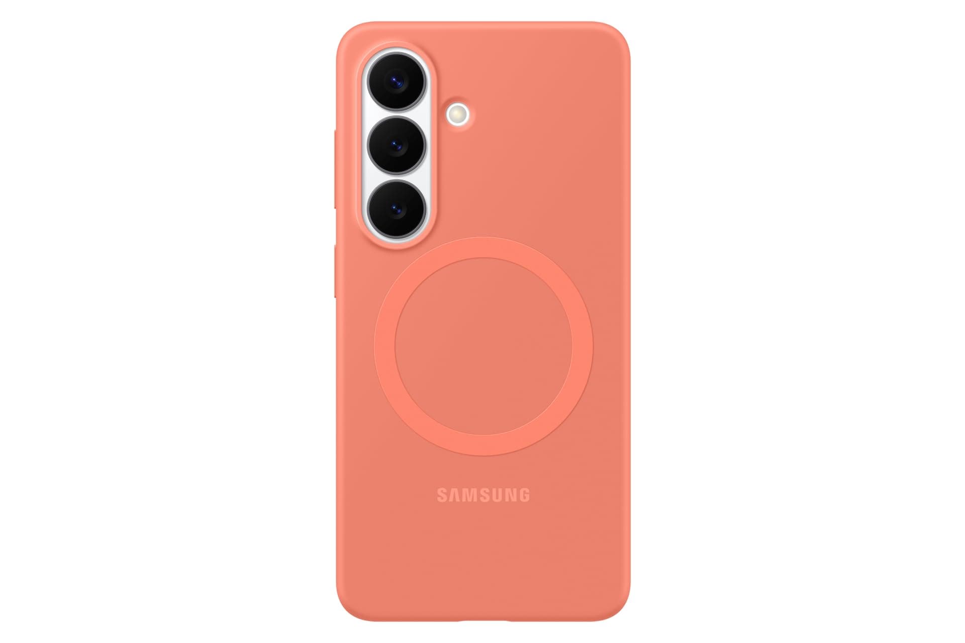 Samsung Galaxy S26 Silikon Magnet Kılıf, Mercan